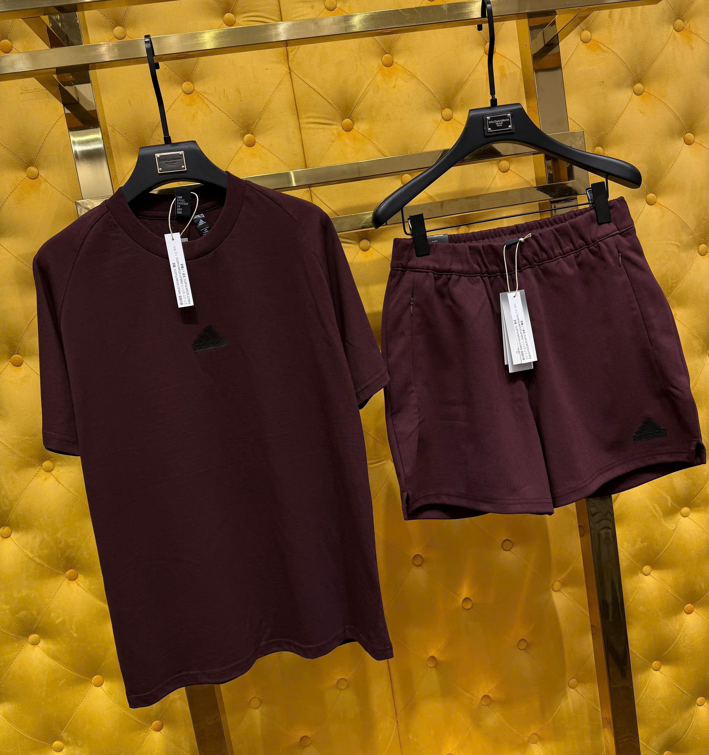 Set bộ thể thao hè Adidas logo nổi ngực đùi Like Auth S-XL MK