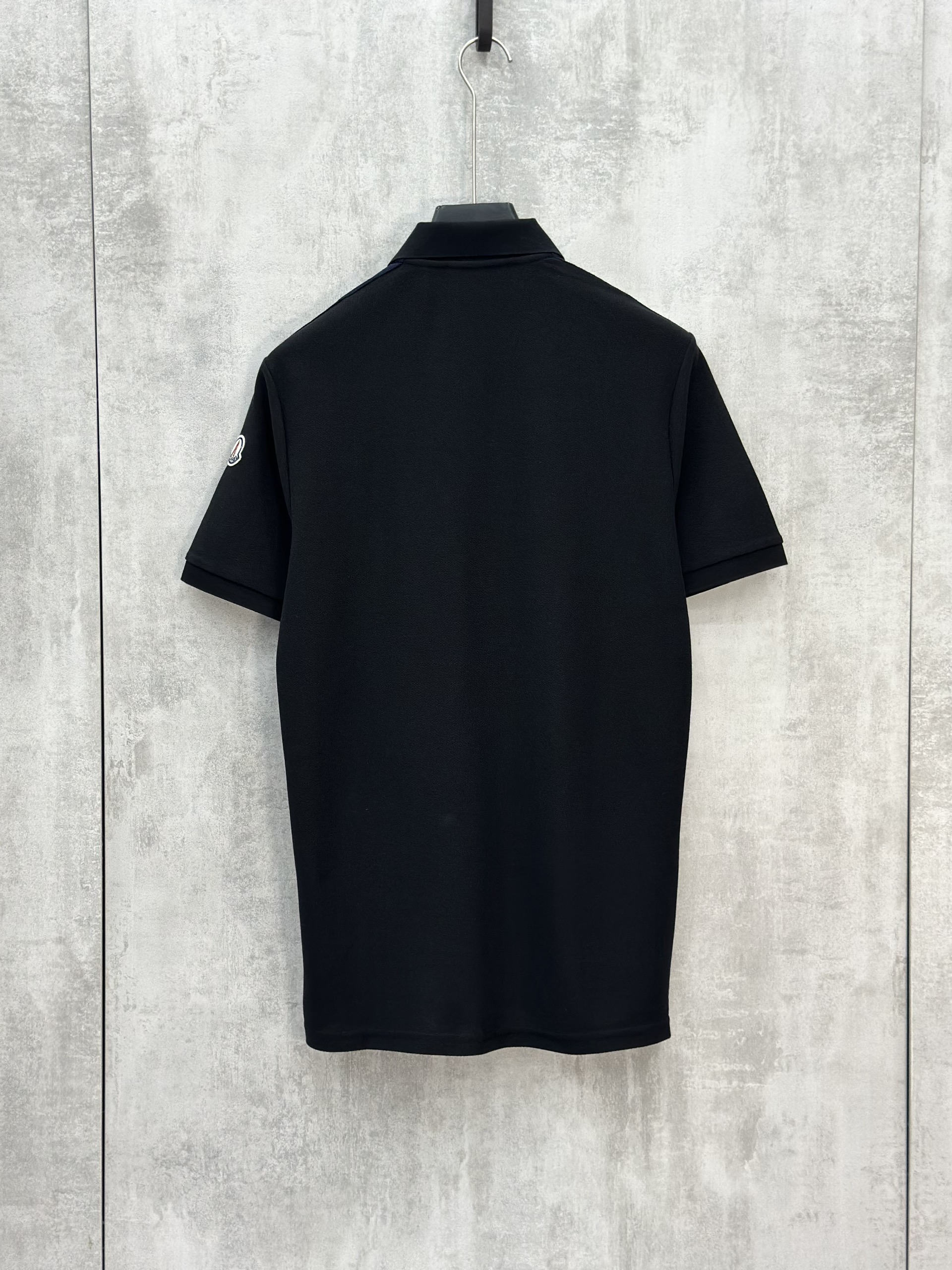 Áo polo Michael logo viền vai tag tay Like Auth S-XL VTN\Đen