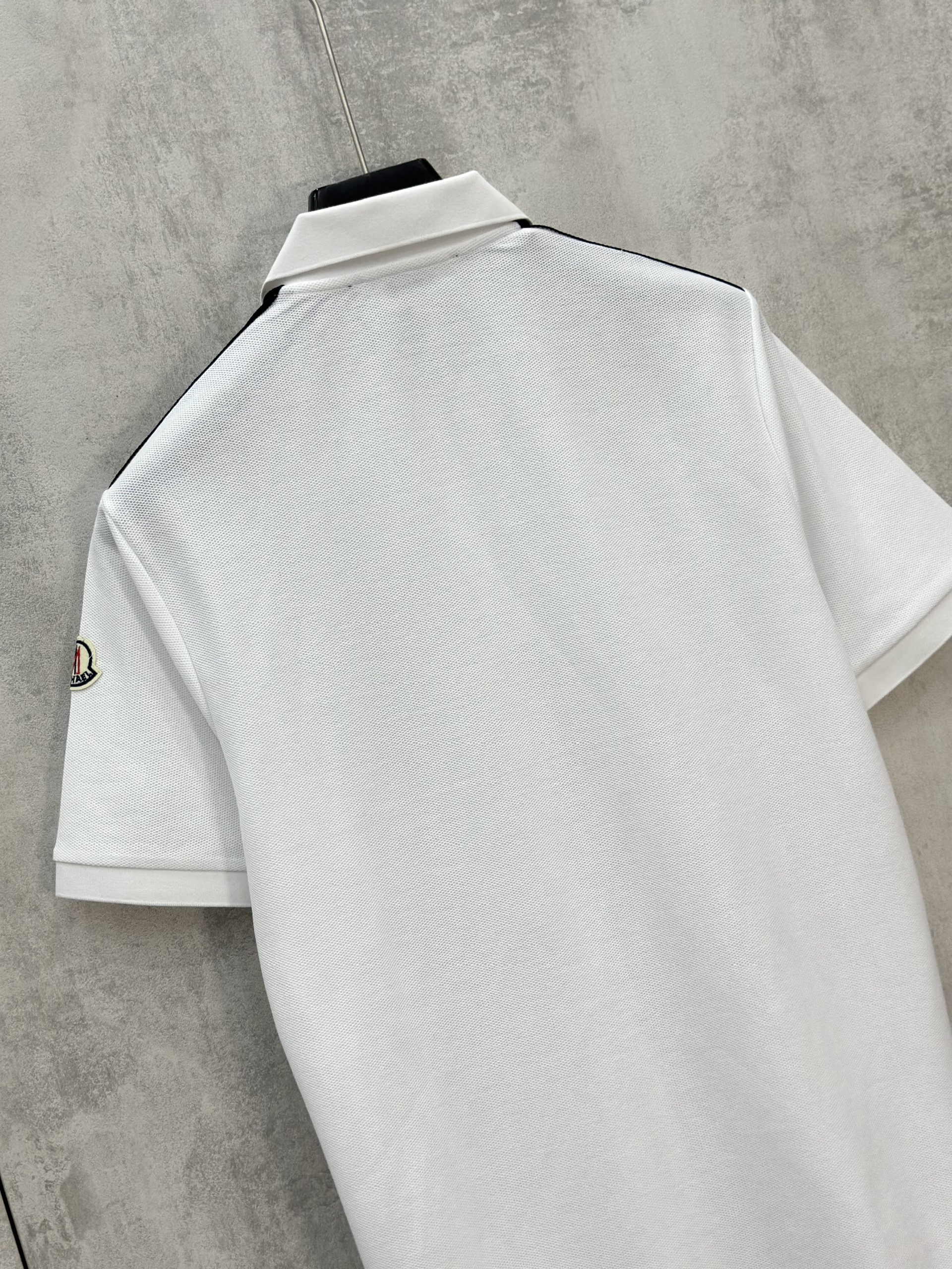 Áo polo Michael logo viền vai tag tay Like Auth S-XL VTN\trắng