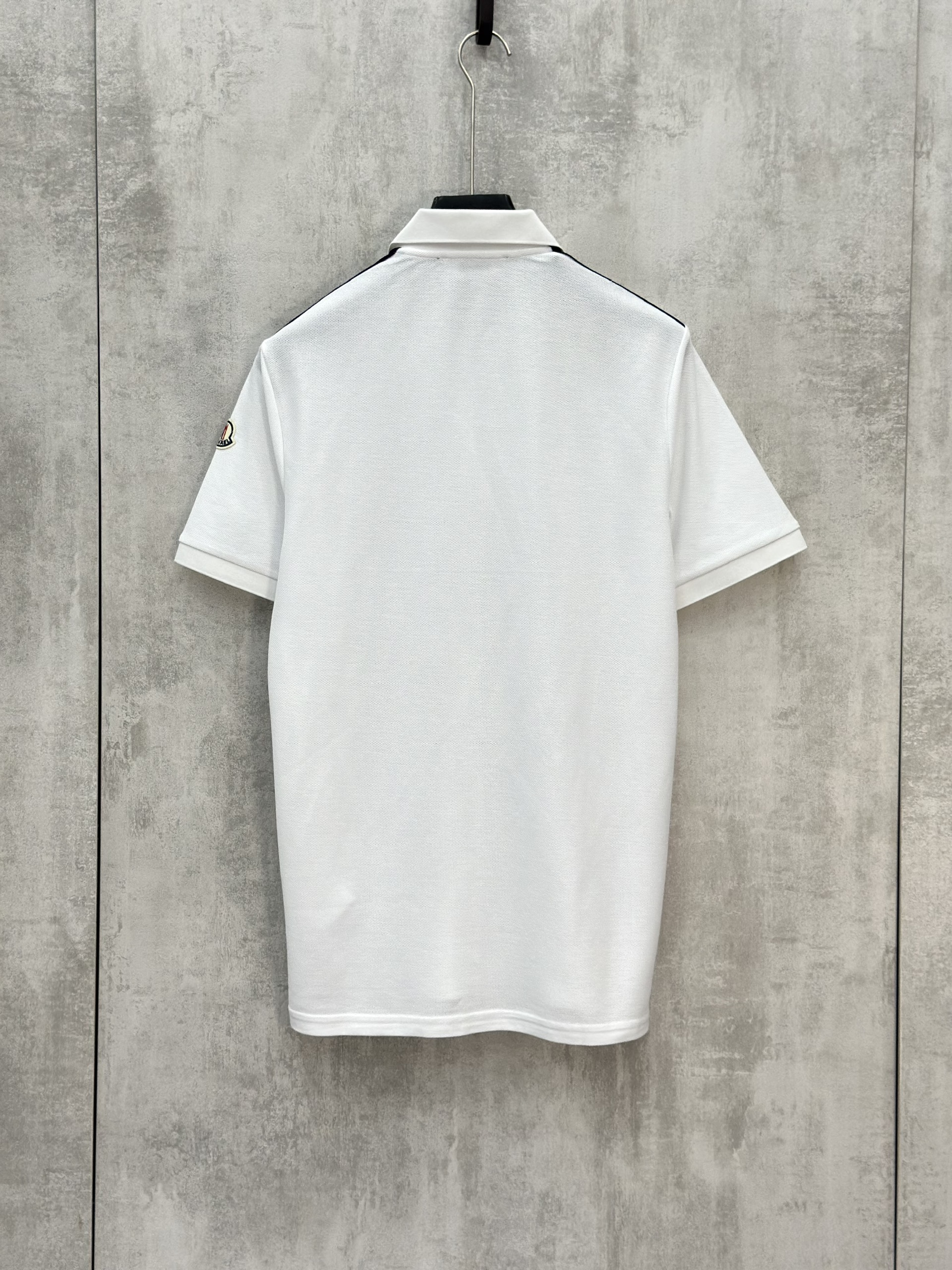 Áo polo Michael logo viền vai tag tay Like Auth S-XL VTN\trắng