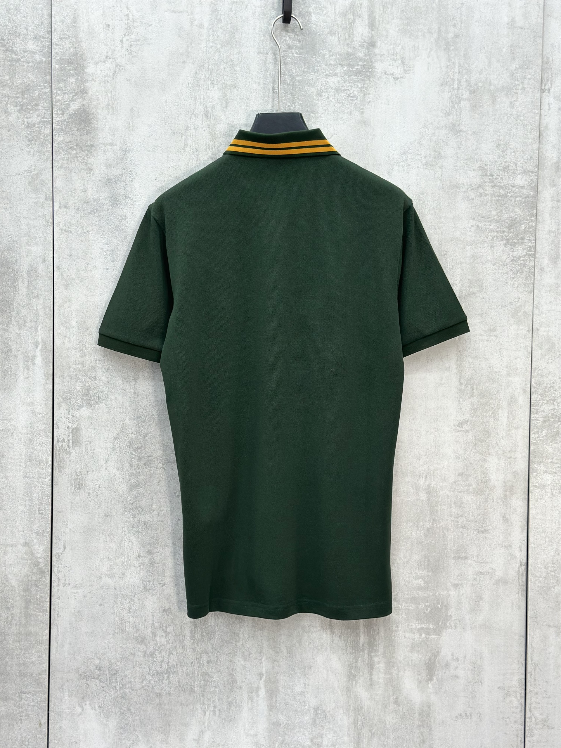 Áo polo Caras Xanh Lá kẻ sọc cổ logo thêu ngực Like Auth S-XL VTN