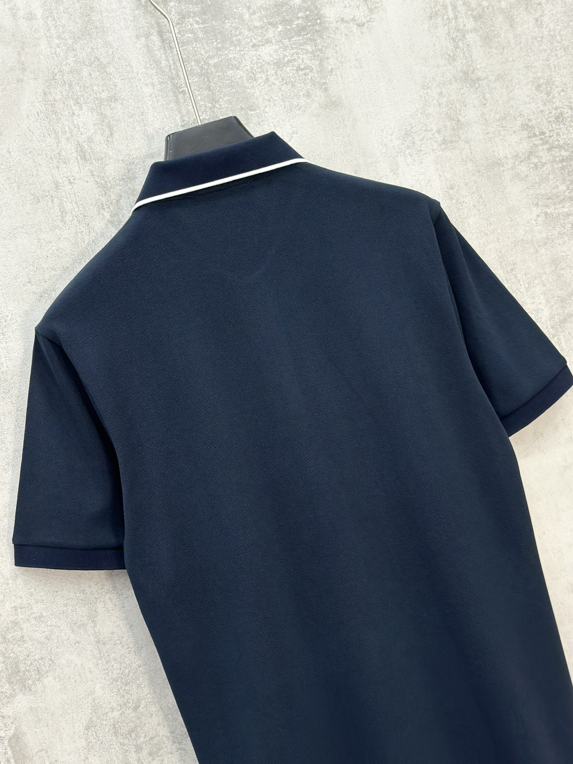 Áo polo Michael kẻ khuy cổ Đen Trắng logo thêu ngực Like Auth S-XL VTN\XANH THAN