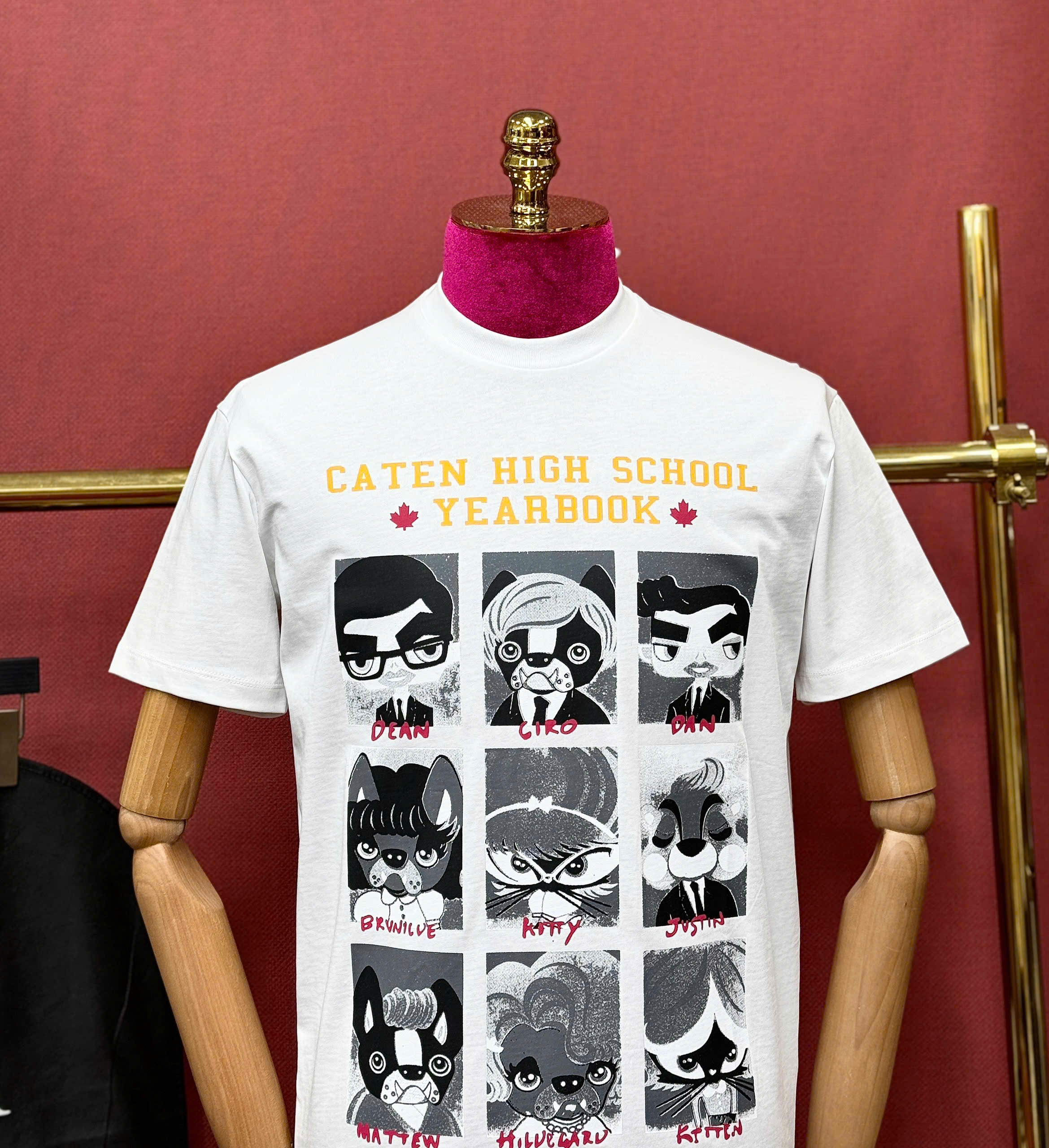 Áo phông T shirt Dsquared2 DSQ Carten Yearbook Like Auth S-XL CD