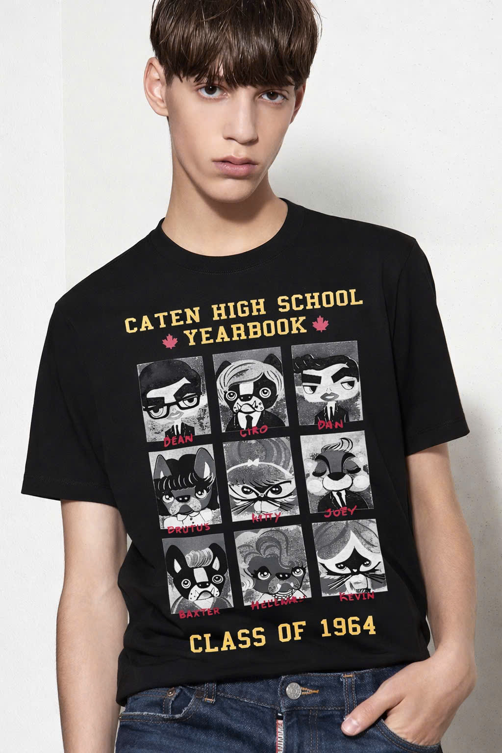 Áo phông T shirt Dsquared2 DSQ Carten Yearbook Like Auth S-XL CD