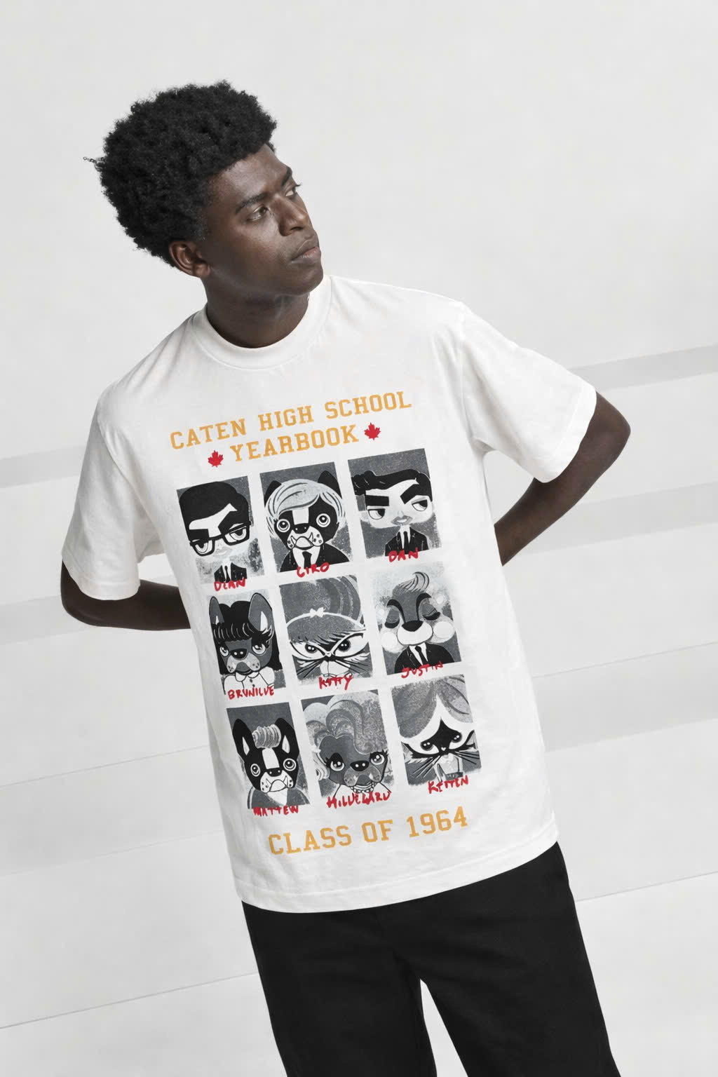 Áo phông T shirt Dsquared2 DSQ Carten Yearbook Like Auth S-XL CD