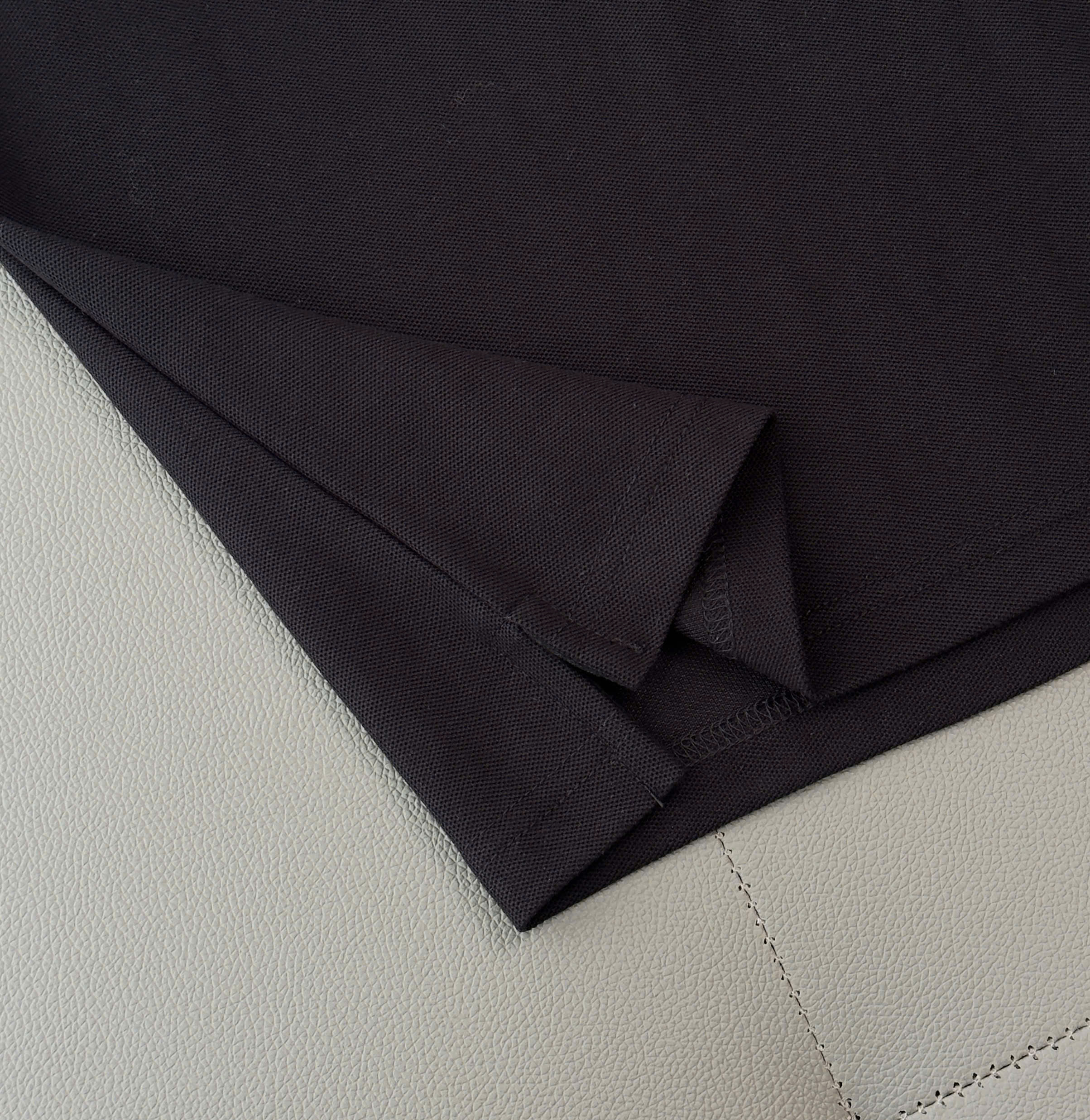 Áo polo Gucci GC viền khuy cổ kẻ Đen Trắng logo thêu ngực Like Auth M-XXL DDT\Đen