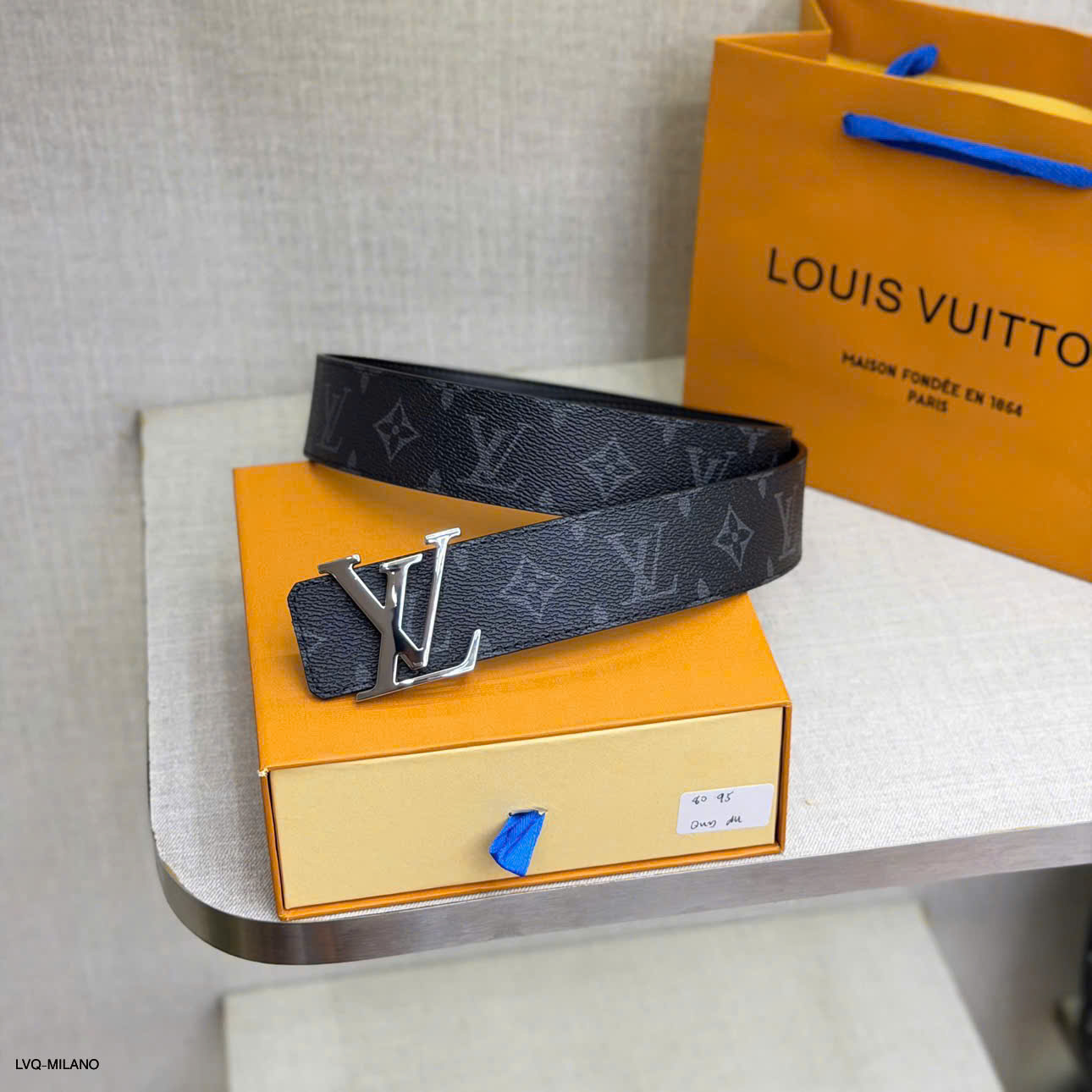 Thắt lưng dây nịt Louis Vuitton logo mặt Kim loại LV các mẫu new 2026 Like Auth 90-100 MK