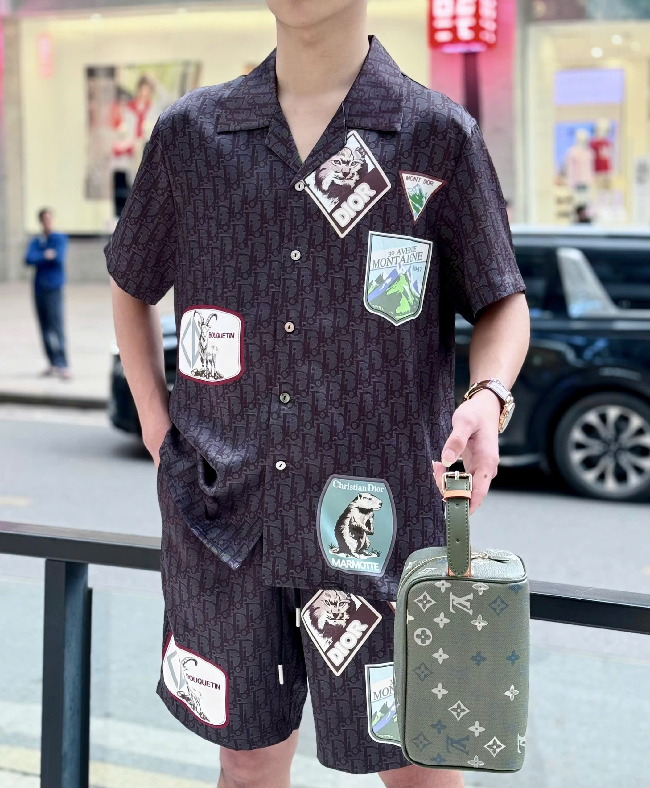 Set bộ lụa hè Dior CD họa tiết Obique full nhiều tag Like Auth M-XXL DDT