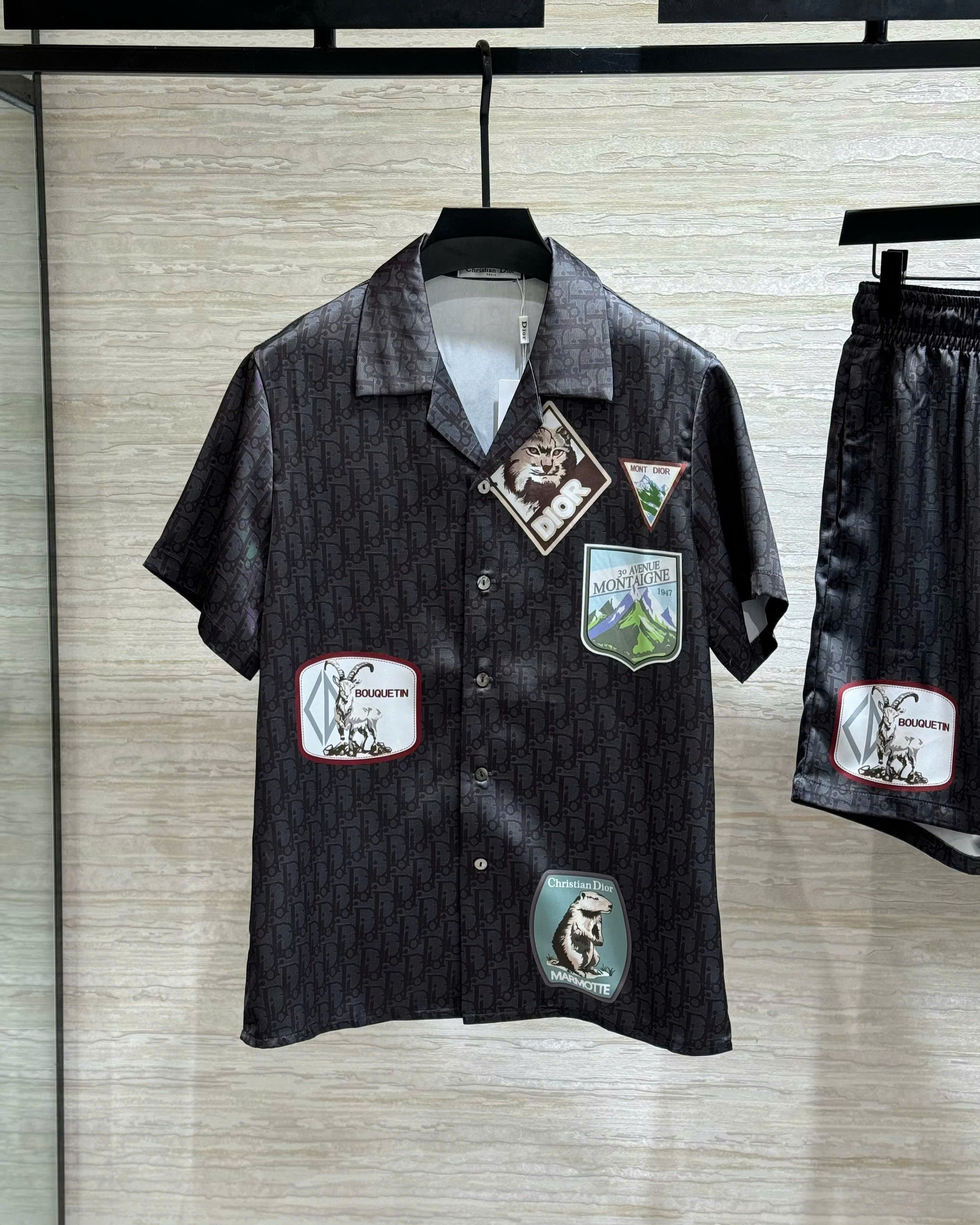 Set bộ lụa hè Dior CD họa tiết Obique full nhiều tag Like Auth M-XXL DDT