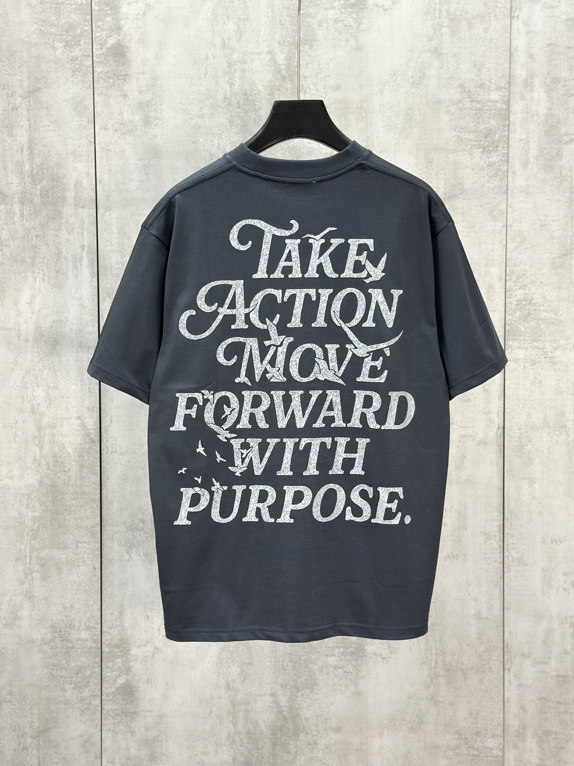 Áo phông T shirt Caras Xám logo lưng ngực new 2026 Like Auth S-XL VTN