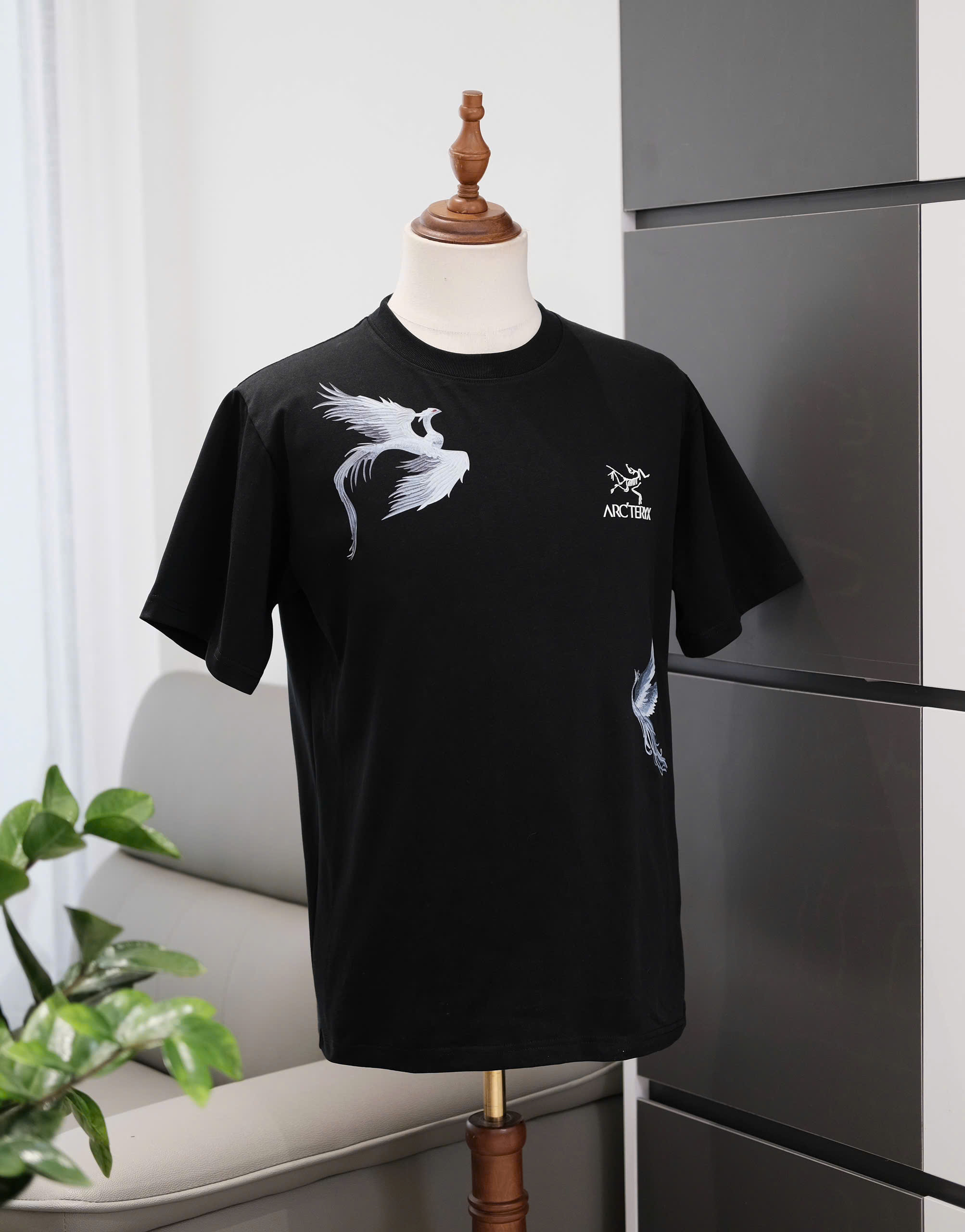 Áo phông T shirt Arcteryx họa tiết Phượng Bay Like Auth S-L DDT\Đen