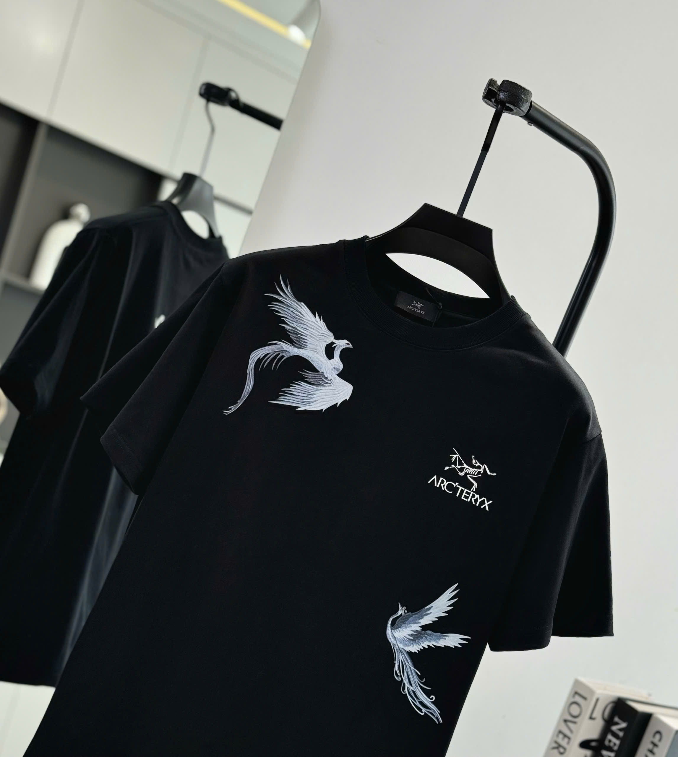 Áo phông T shirt Arcteryx họa tiết Phượng Bay Like Auth S-L DDT\Đen