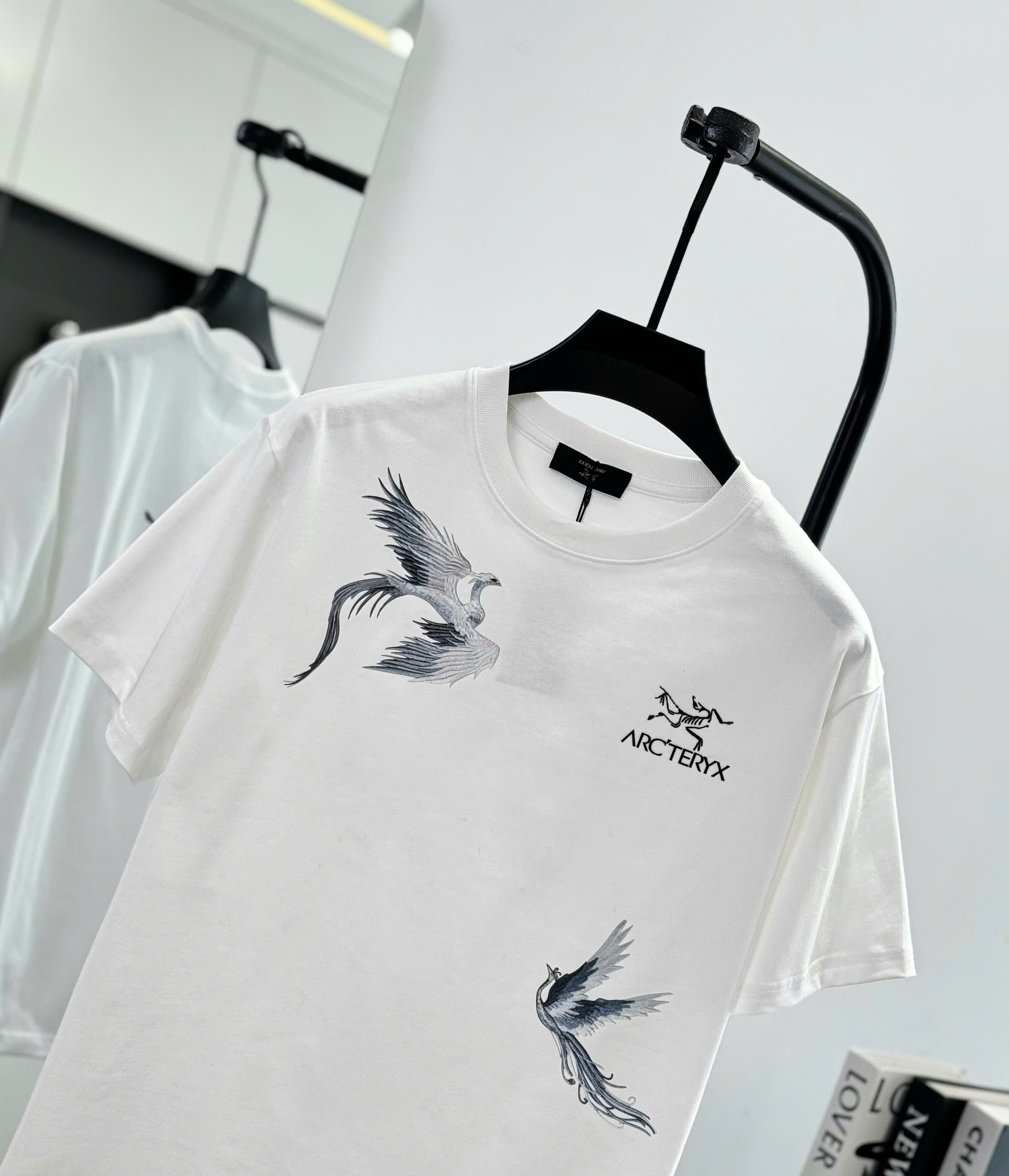 Áo phông T shirt Arcteryx họa tiết Phượng Bay Like Auth S-L DDT\trắng