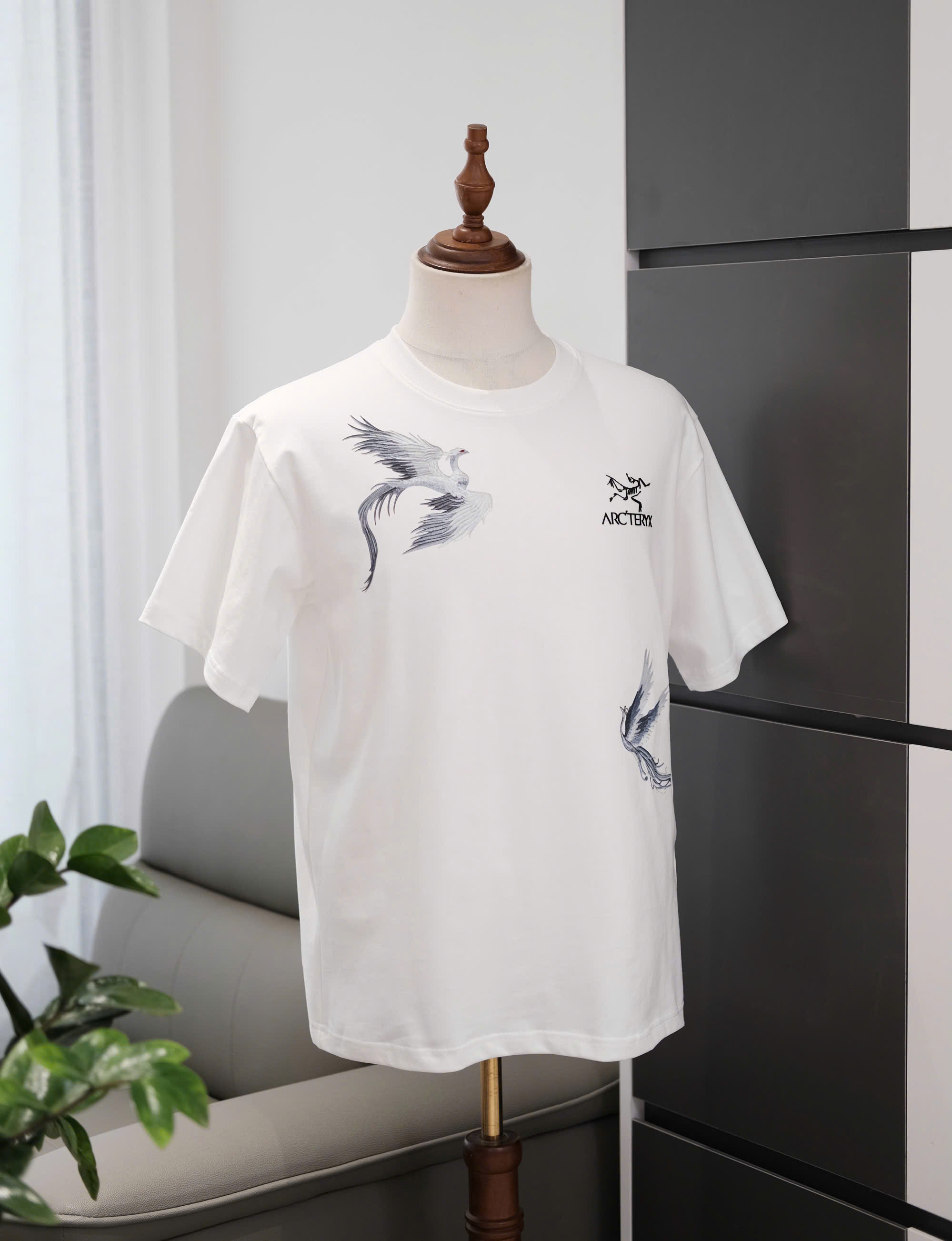 Áo phông T shirt Arcteryx họa tiết Phượng Bay Like Auth S-L DDT\trắng