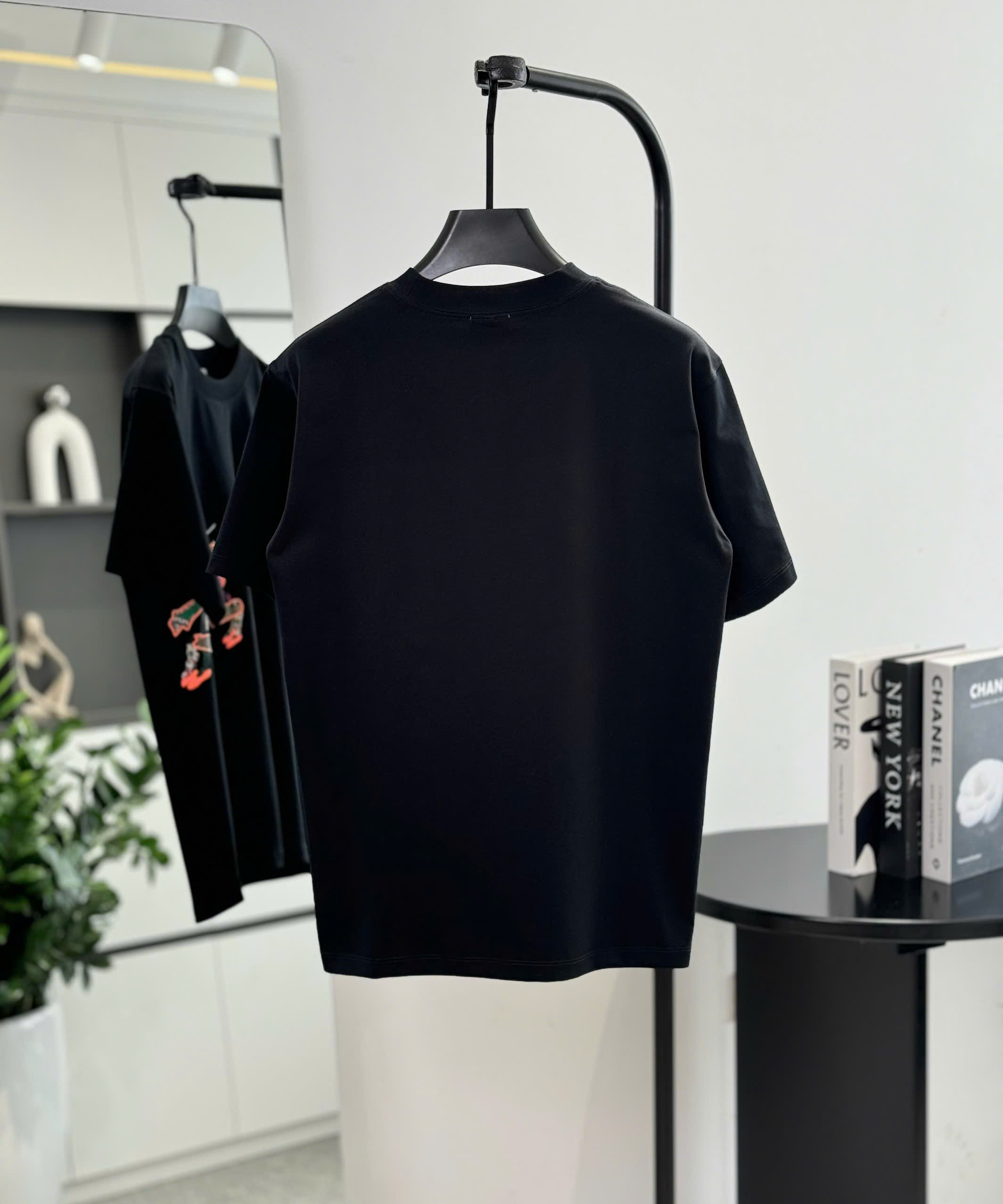 Áo phông T shirt Burberry BBR Kỵ Sỹ Ngựa Bay tag wash sườn thổ cẩm Like Auth S-L DDT\Đen