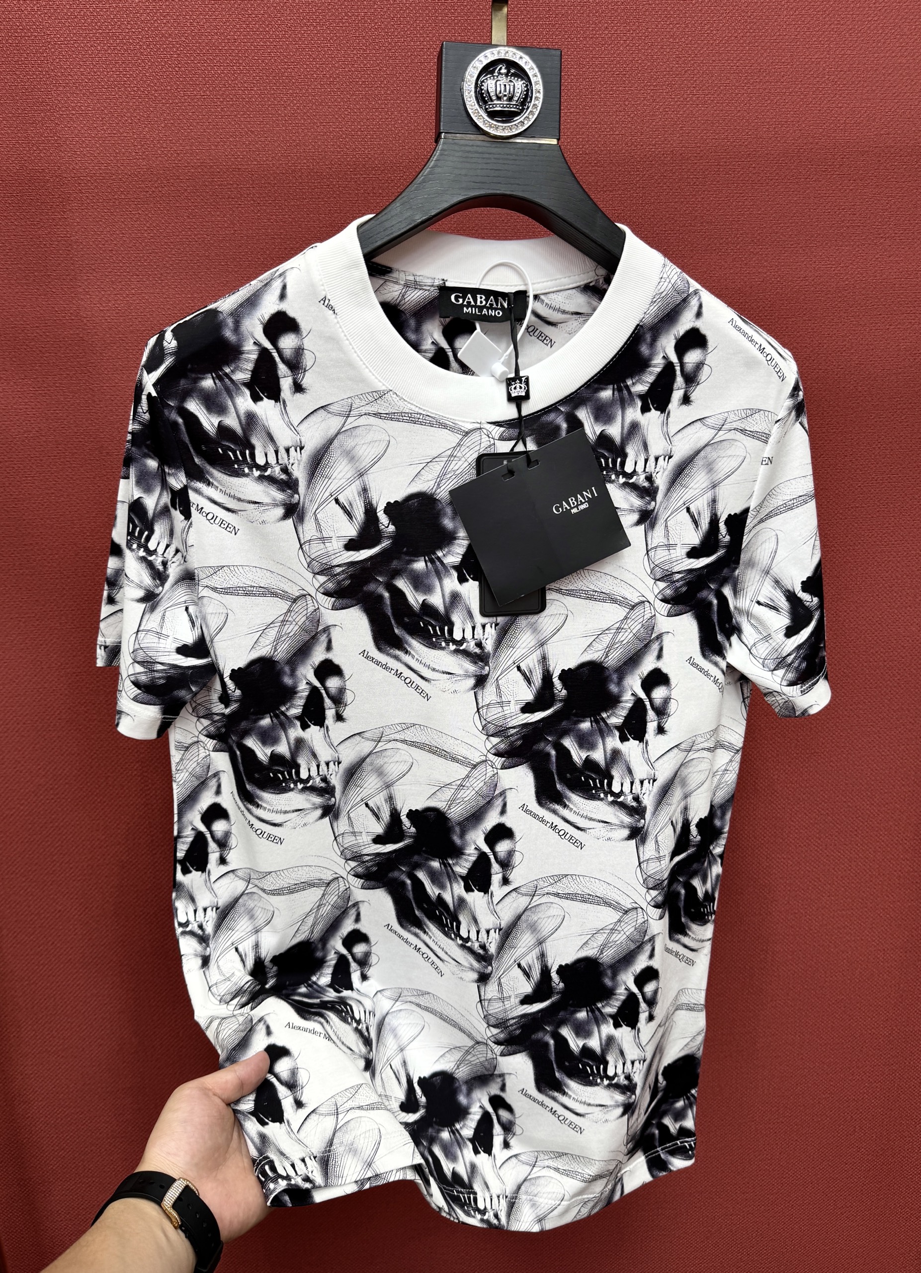 Áo phông T shirt Mcqueen MCQ họa tiết Đầu Lâu và Chuồn Chuồn Like Auth 44-50 CD