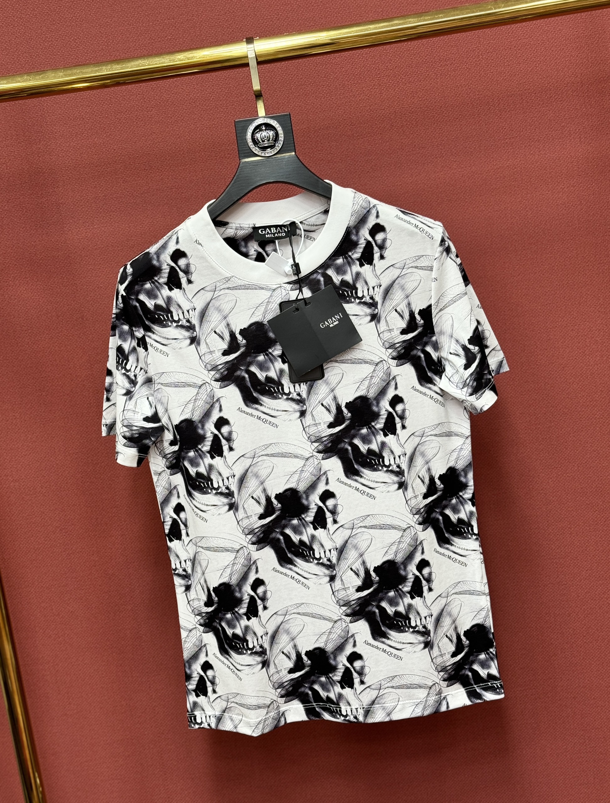 Áo phông T shirt Mcqueen MCQ họa tiết Đầu Lâu và Chuồn Chuồn Like Auth 44-50 CD