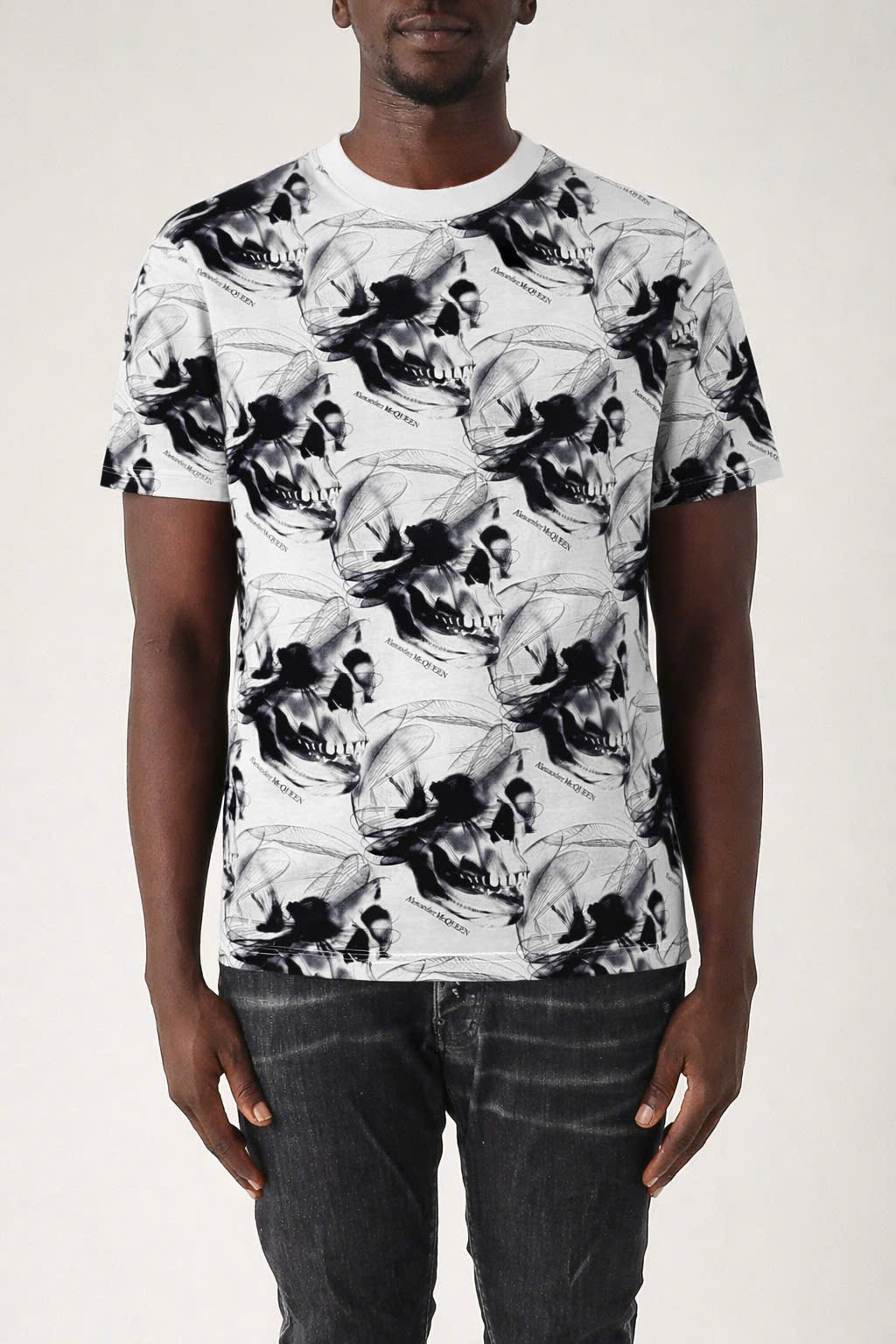 Áo phông T shirt Mcqueen MCQ họa tiết Đầu Lâu và Chuồn Chuồn Like Auth 44-50 CD