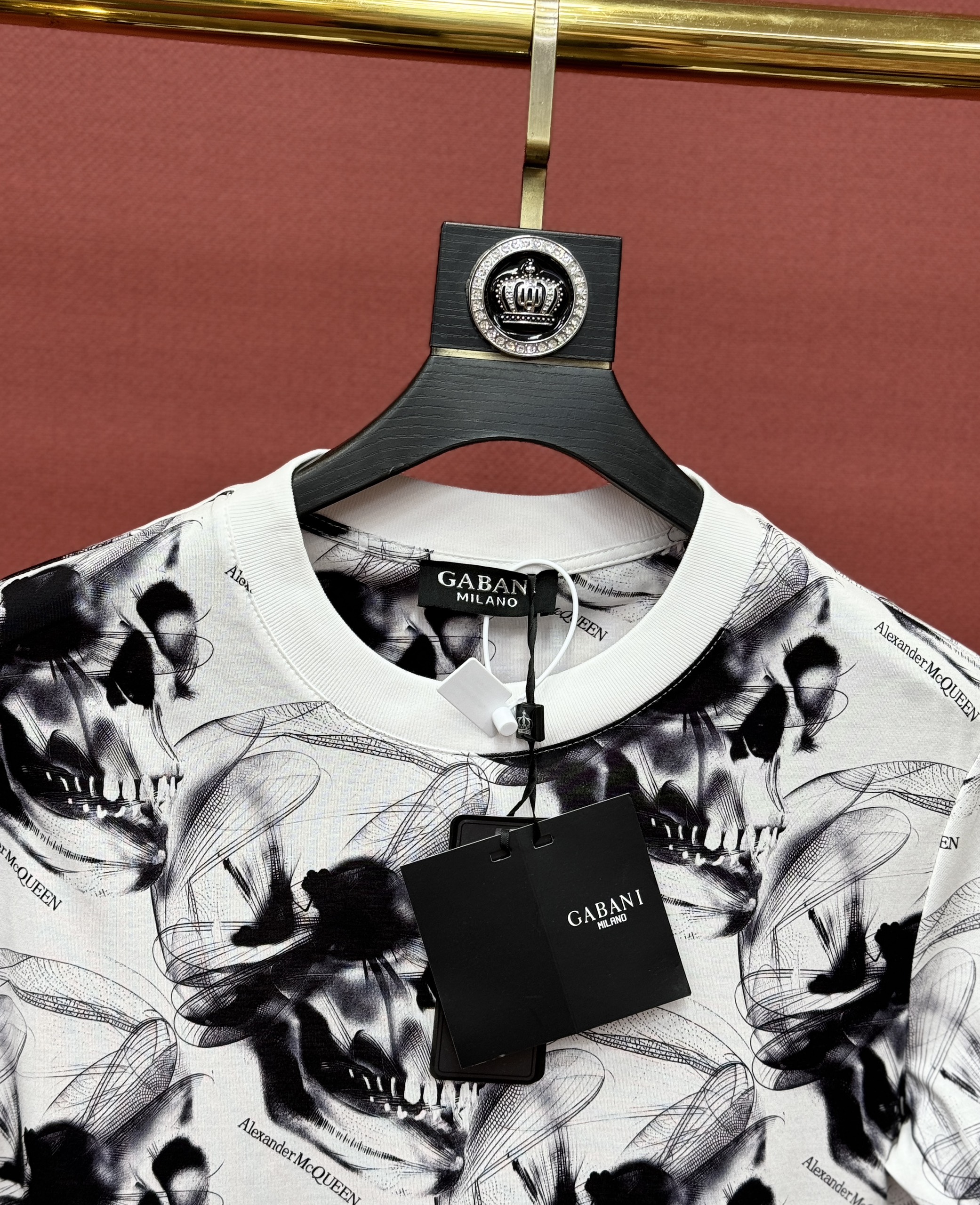 Áo phông T shirt Mcqueen MCQ họa tiết Đầu Lâu và Chuồn Chuồn Like Auth 44-50 CD