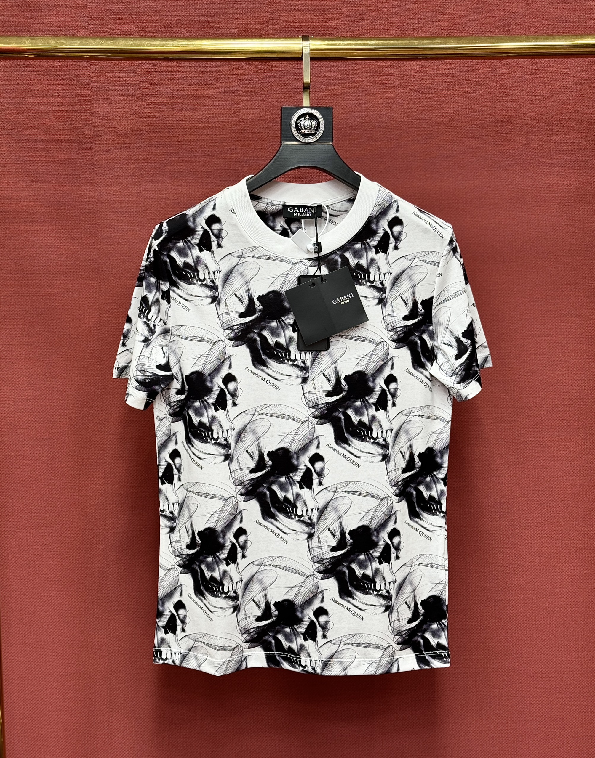 Áo phông T shirt Mcqueen MCQ họa tiết Đầu Lâu và Chuồn Chuồn Like Auth 44-50 CD