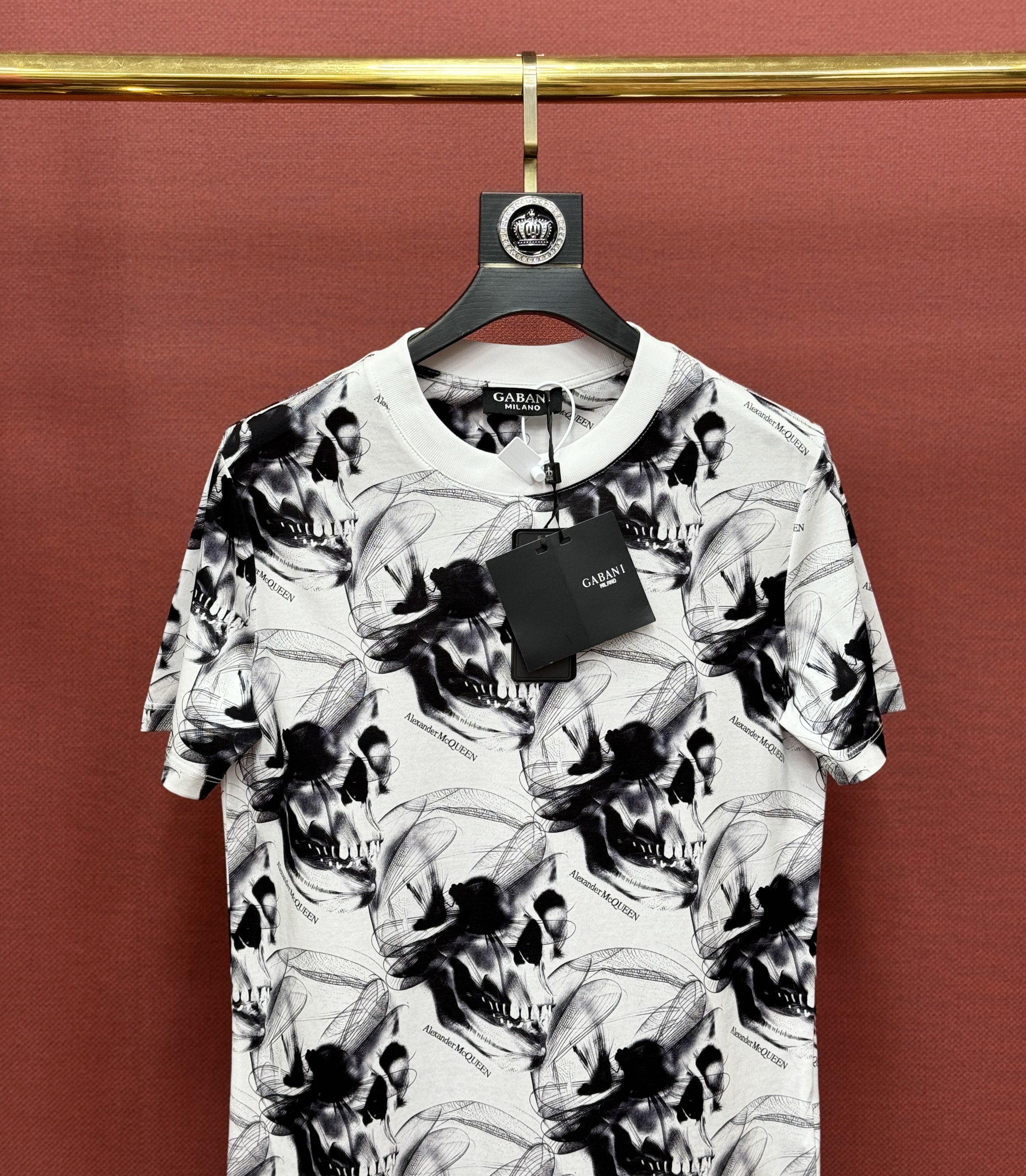 Áo phông T shirt Mcqueen MCQ họa tiết Đầu Lâu và Chuồn Chuồn Like Auth 44-50 CD