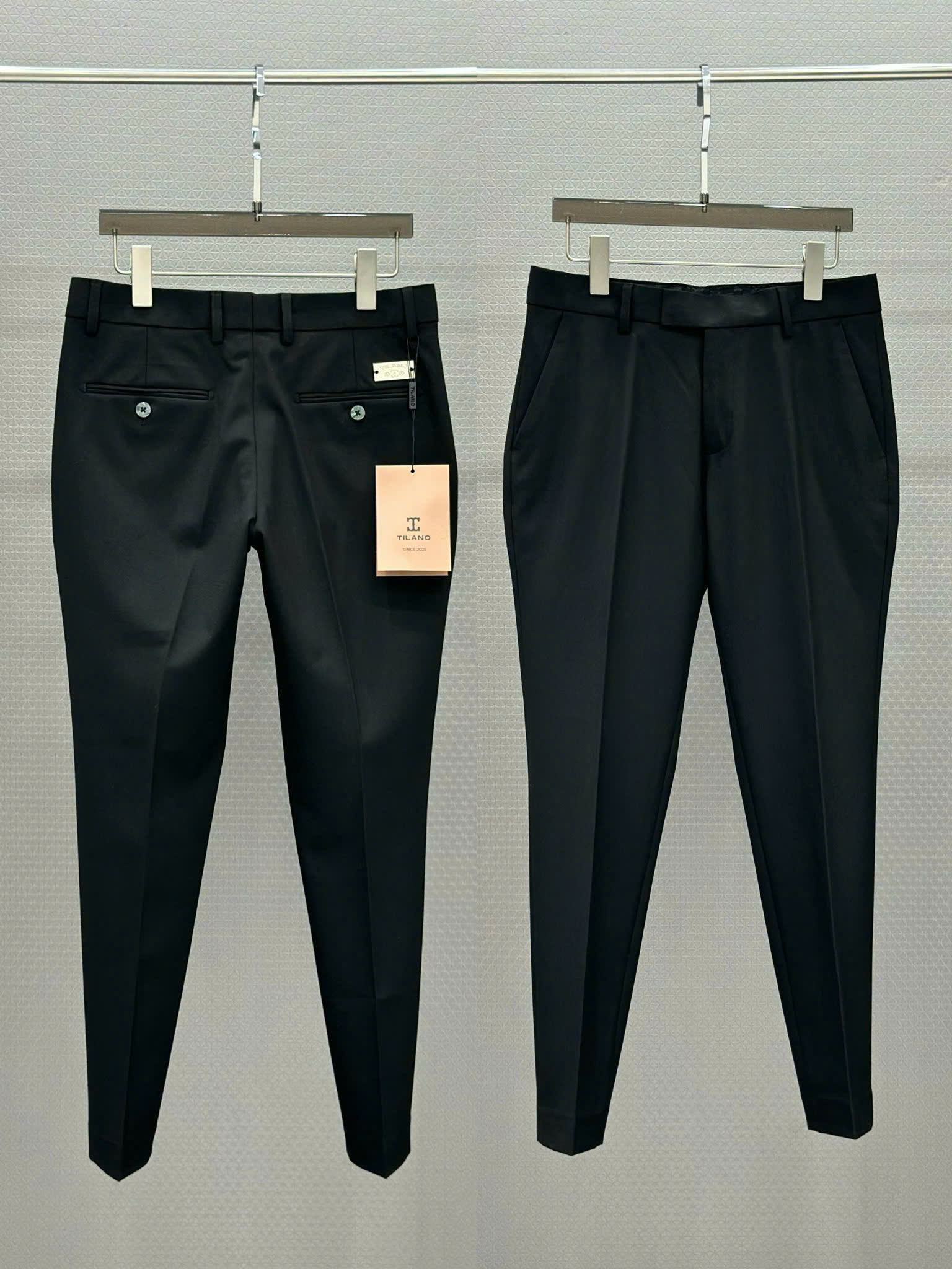 Quần tây âu Tilano logo bạc tag vuông túi sau Like Auth 29-35 VTN