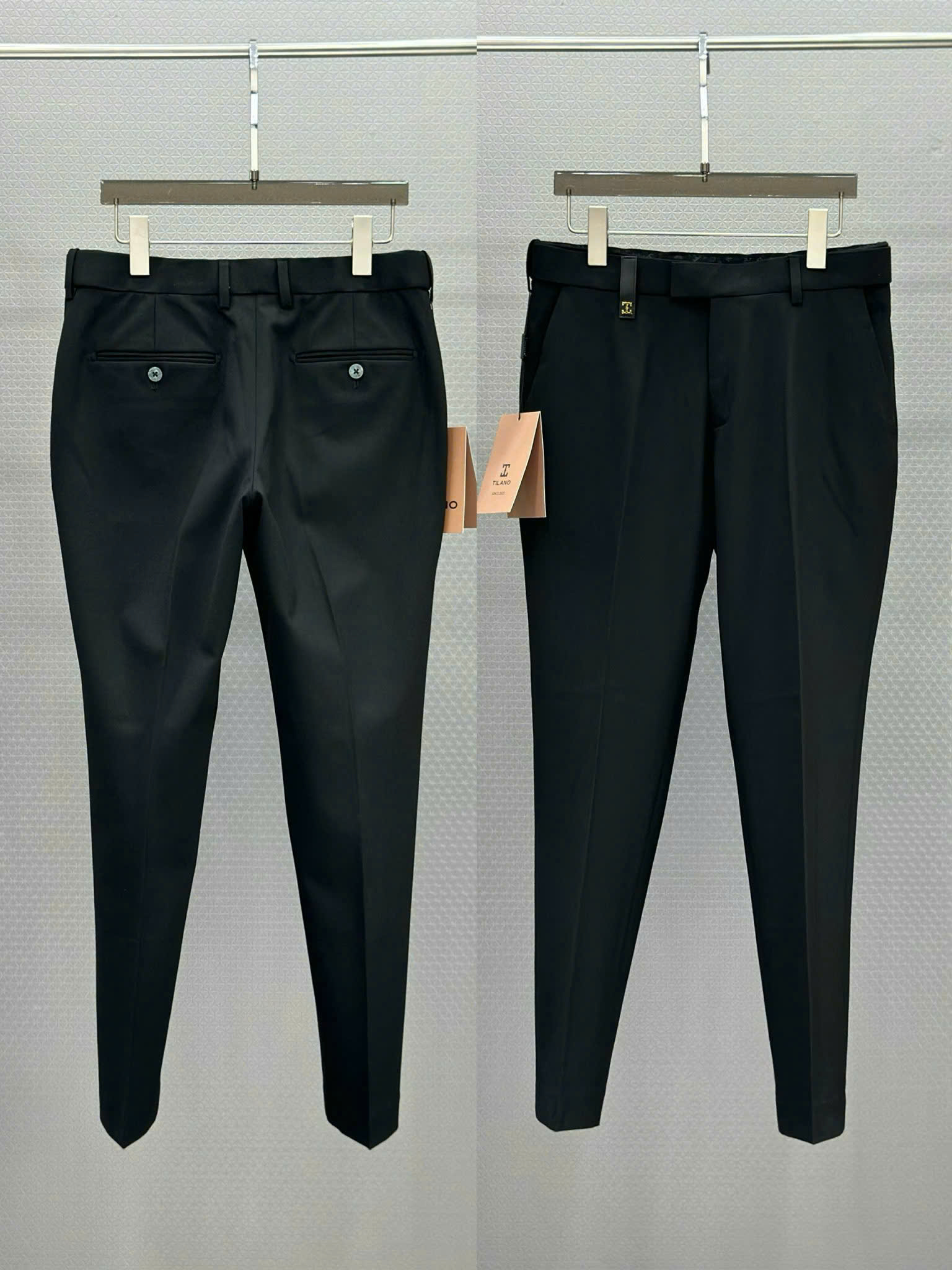 Quần tây âu Tilano logo chữ T da tag cạp Like Auth 29-35 VTN