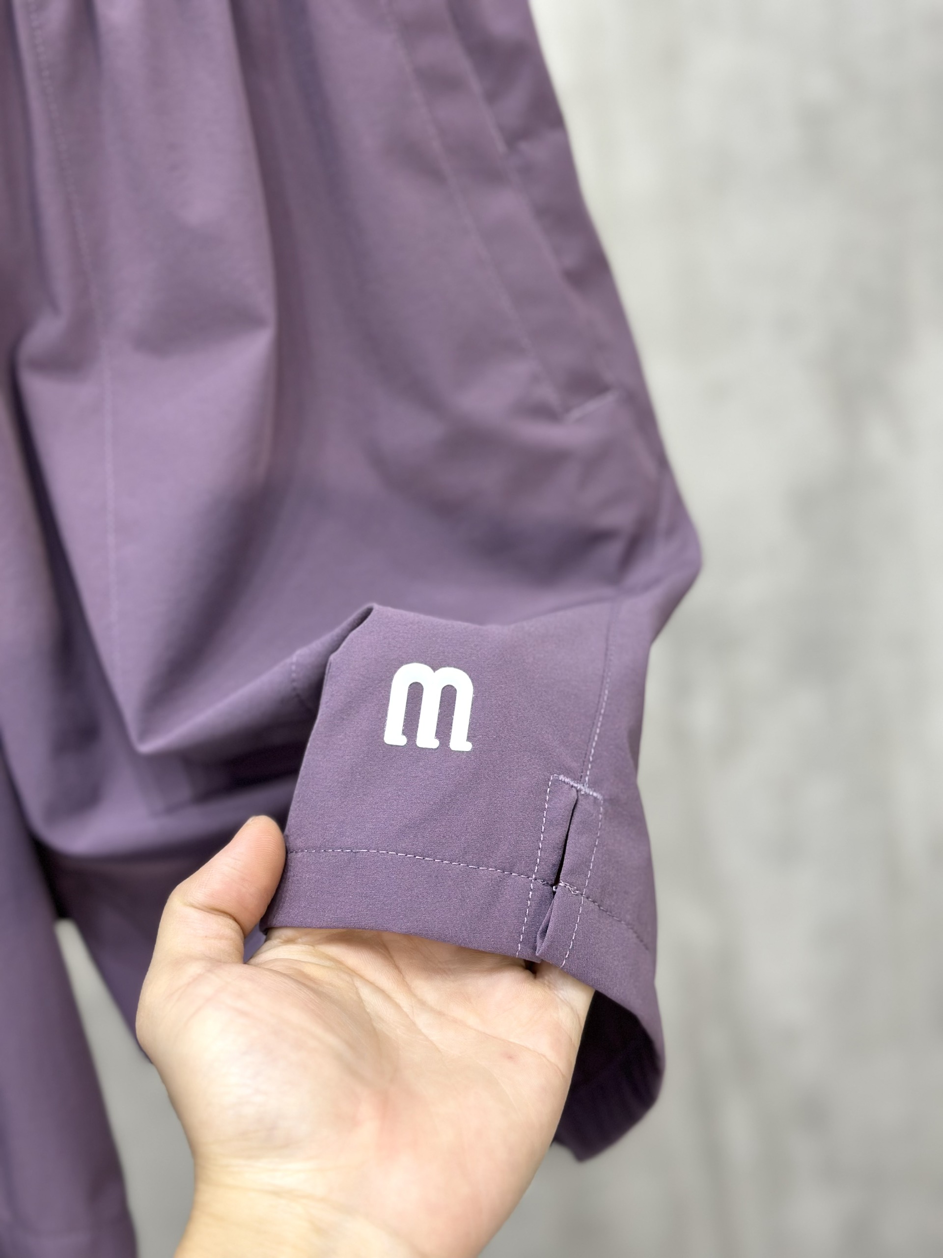 Set bộ thể thao hè Manseti Tím hiệu ứng Gradient cổ tròn Like Auth S-XL VTN