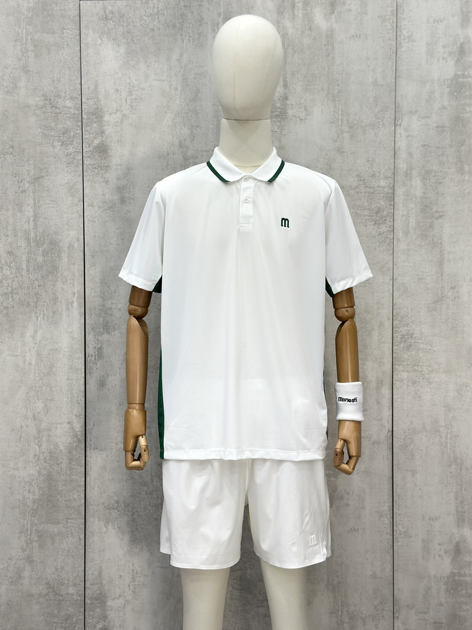 Set bộ thể thao hè Manseti Trắng cổ bẻ Like Auth S-XL VTN