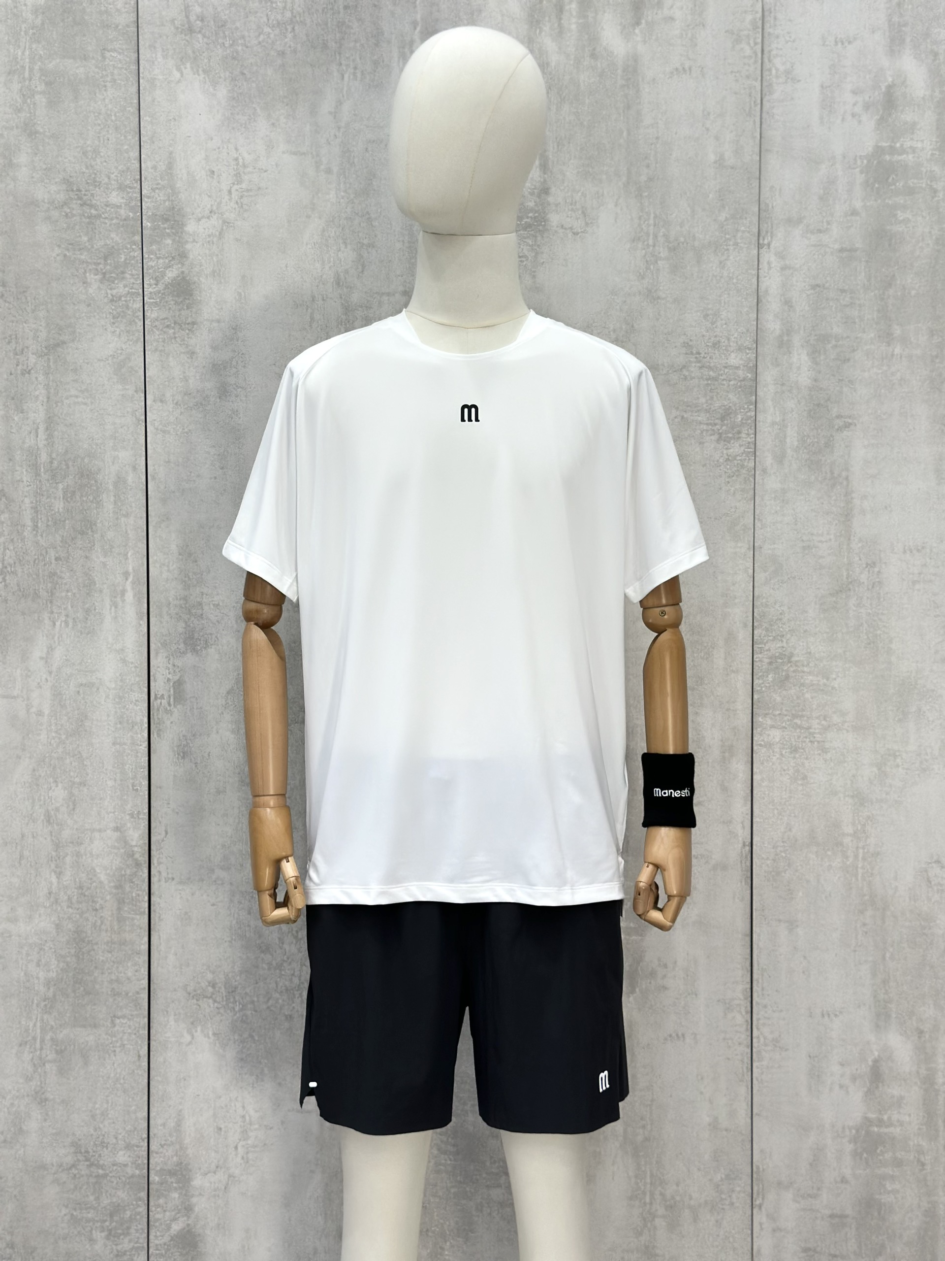 Set bộ thể thao hè Manseti Trắng Đen cổ tròn Like Auth S-XL VTN