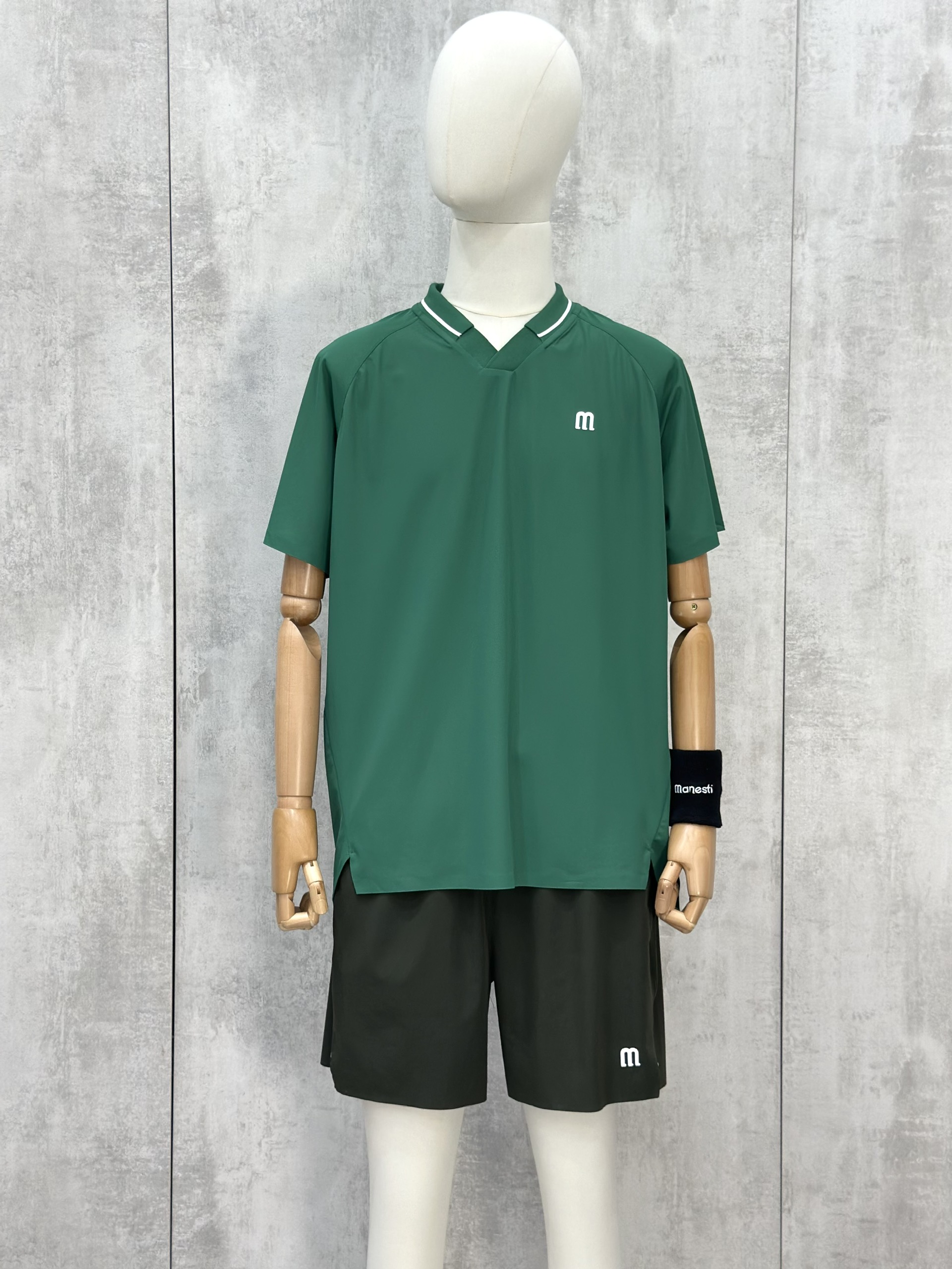 Set bộ thể thao hè Manseti Xanh Lá cổ tim Like Auth S-XL VTN