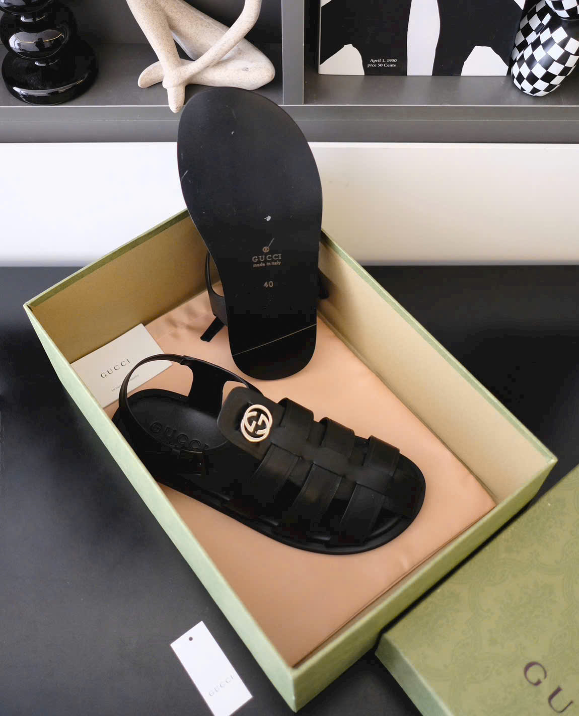 Dép sandal giọ Gucci GC trơn new 2026 Like Auth 38-43 MK