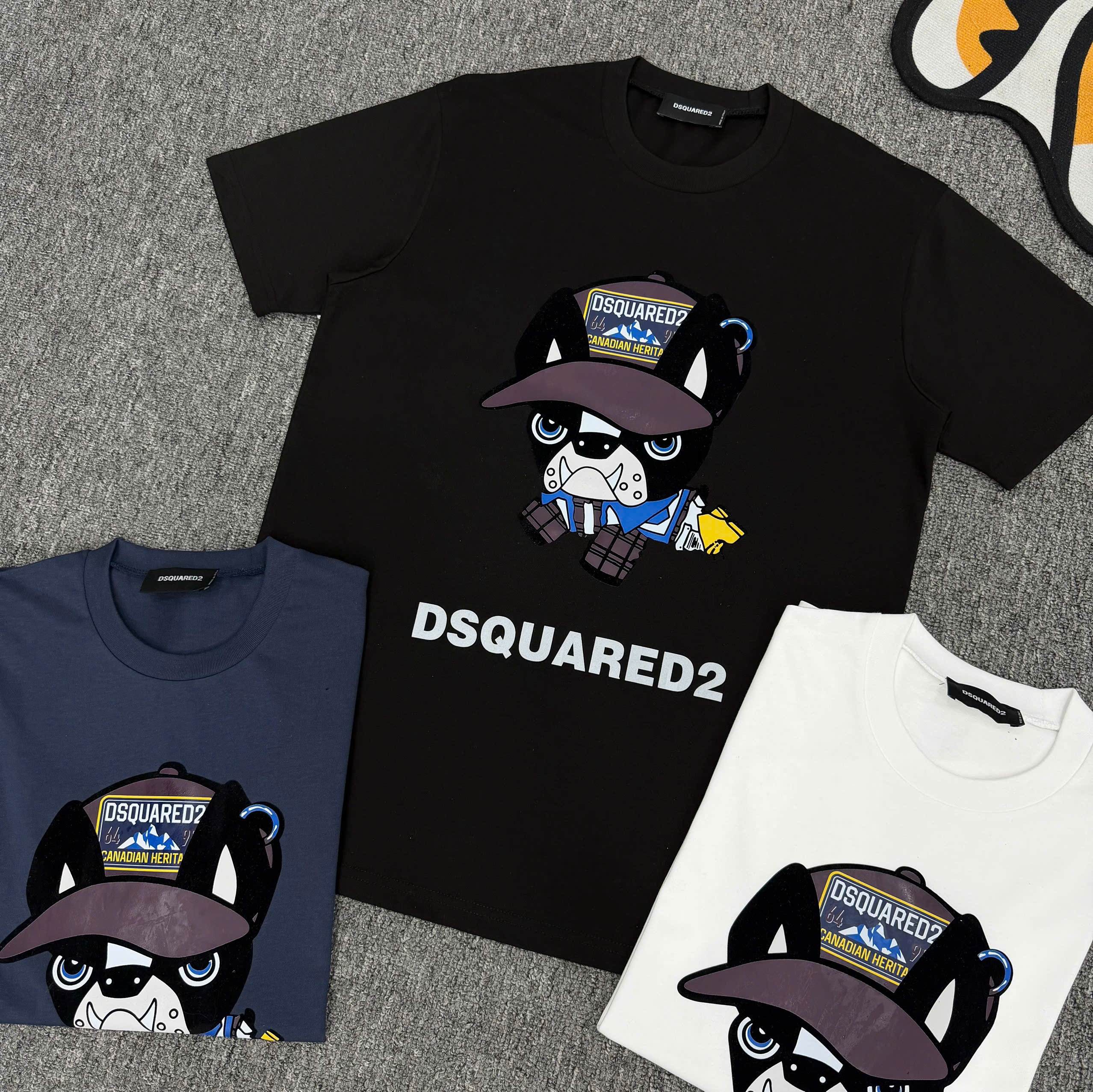 Áo phông T shirt Dsquared2 DSQ logo Cún Like Auth S-XL NV