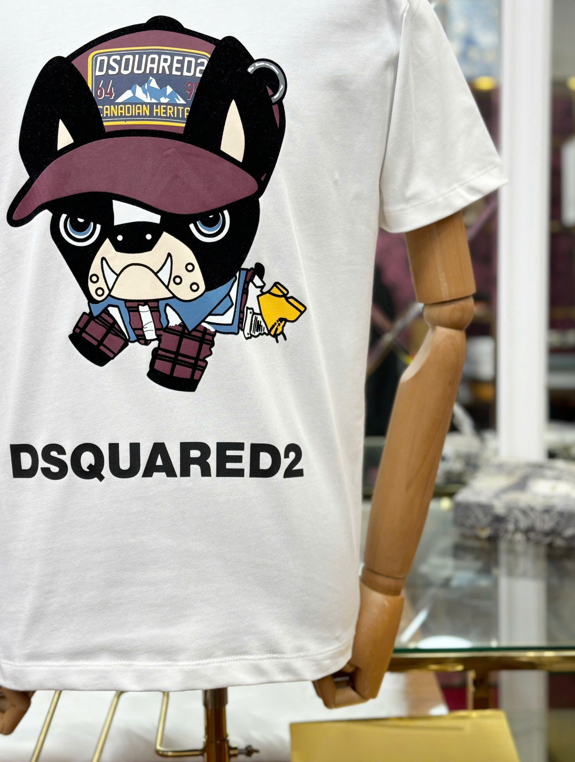 Áo phông T shirt Dsquared2 DSQ logo Cún Like Auth S-XL NV