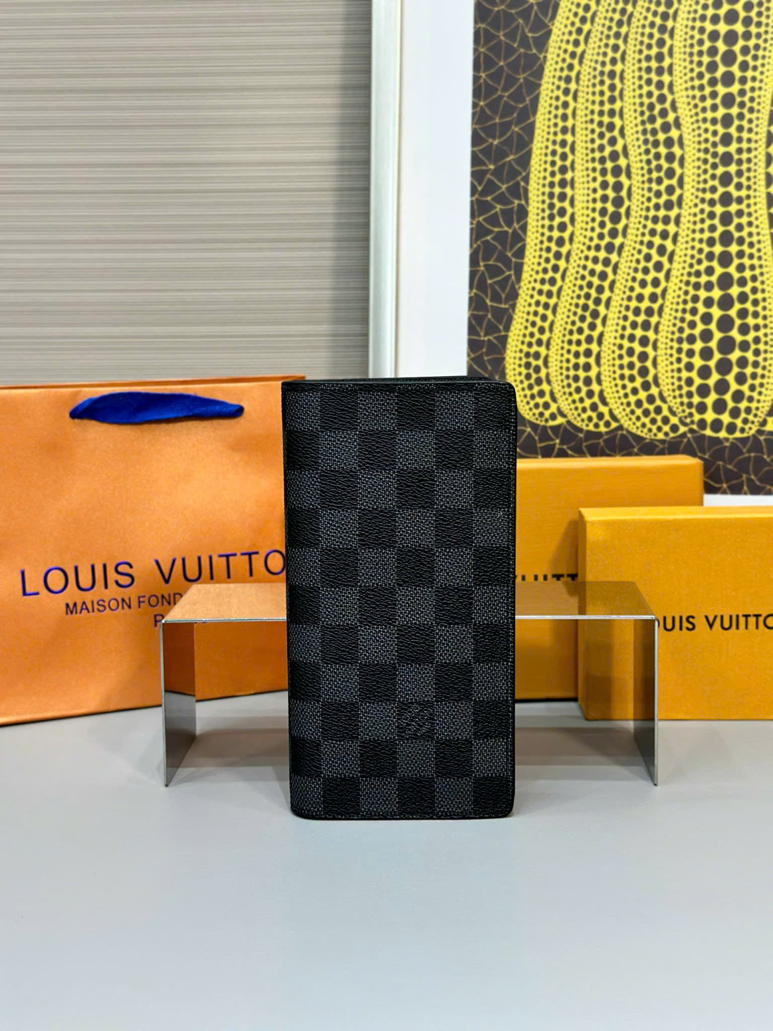 Ví dài Louis Vuitton LV Brazza Monogram Eclipse Like Auth 10x19x2 PLD