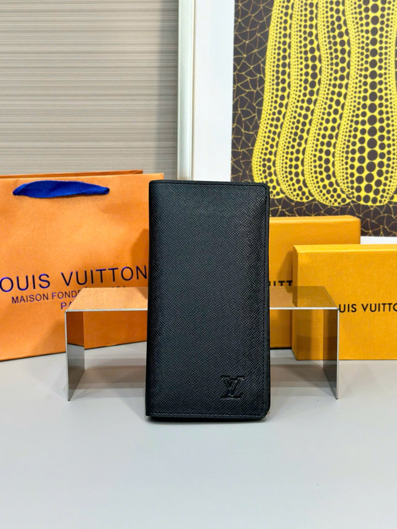 Ví dài Louis Vuitton LV Brazza Monogram Eclipse Like Auth 10x19x2 PLD