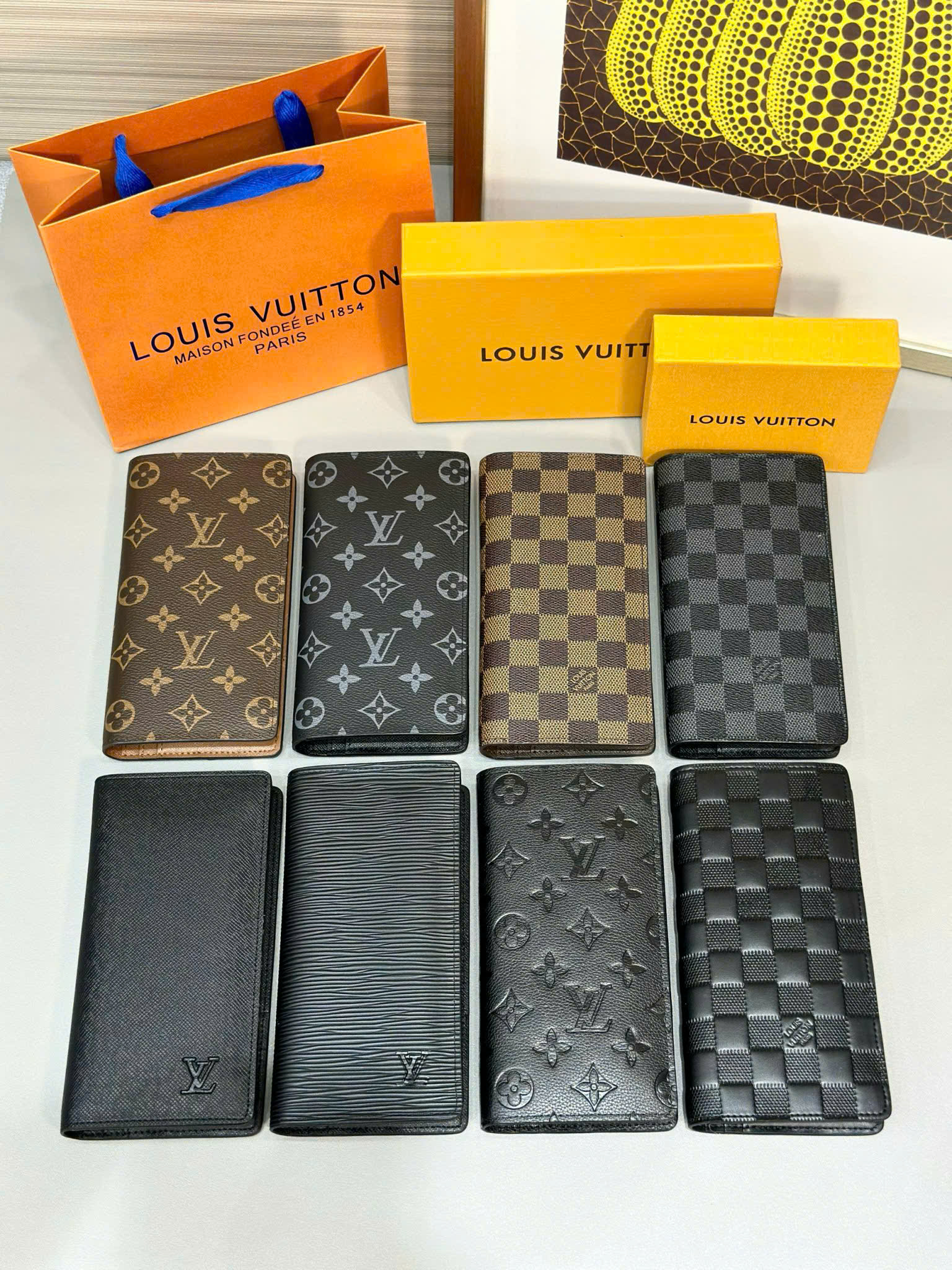 Ví dài Louis Vuitton LV Brazza Monogram Eclipse Like Auth 10x19x2 PLD