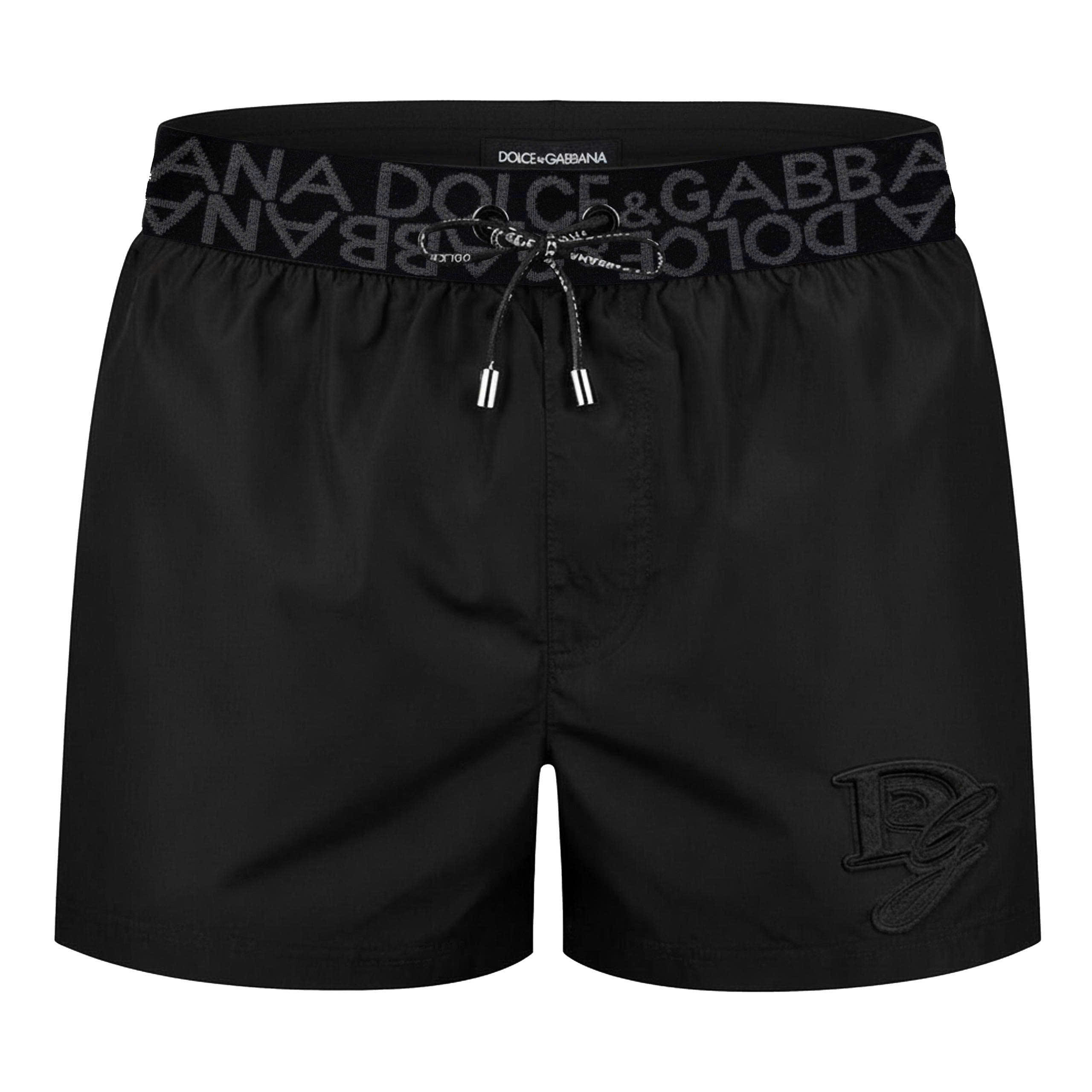 Quần short đùi gió Dolce Gabbana DG check cạp logo thêu đùi Like Auth 44-50 CD