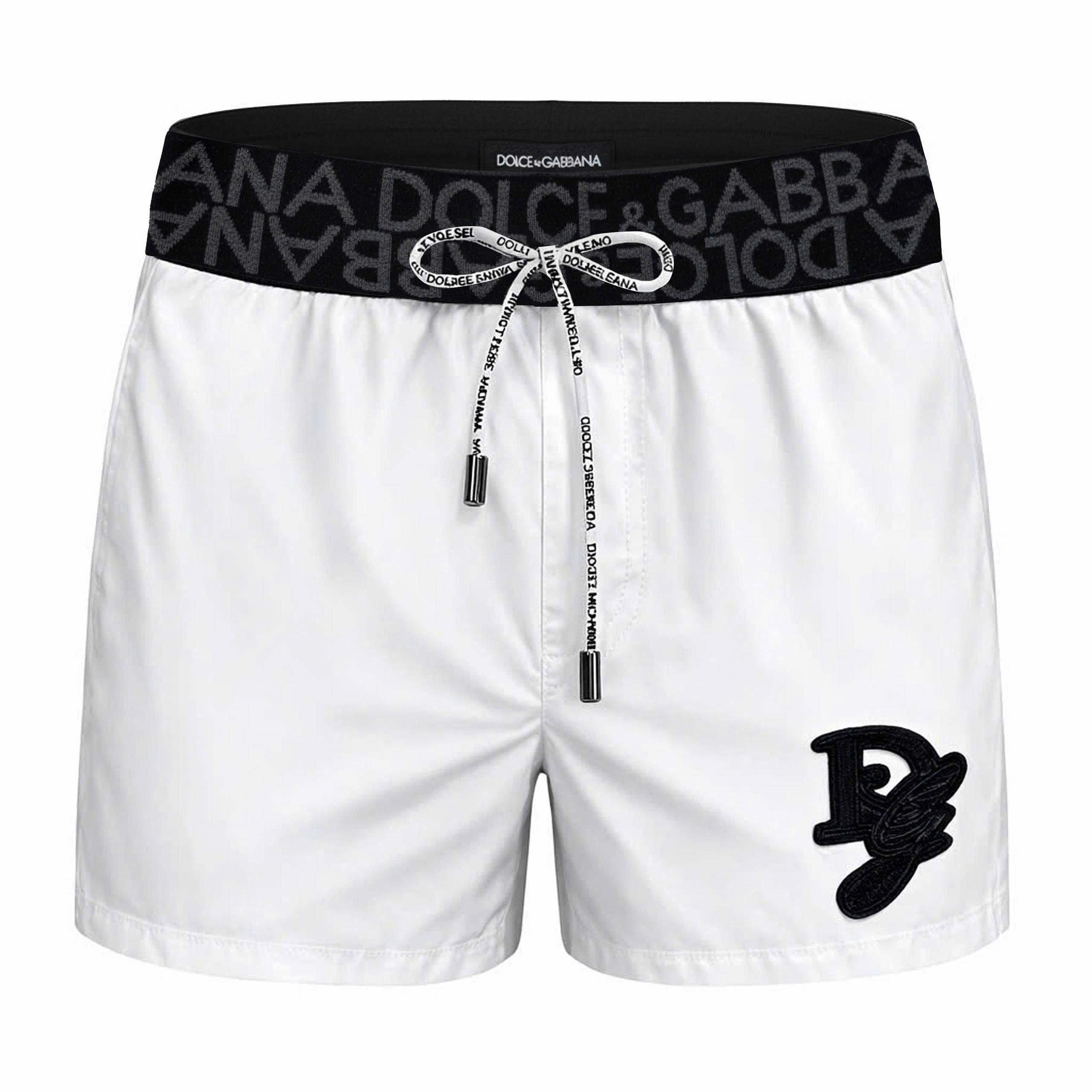 Quần short đùi gió Dolce Gabbana DG check cạp logo thêu đùi Like Auth 44-50 CD