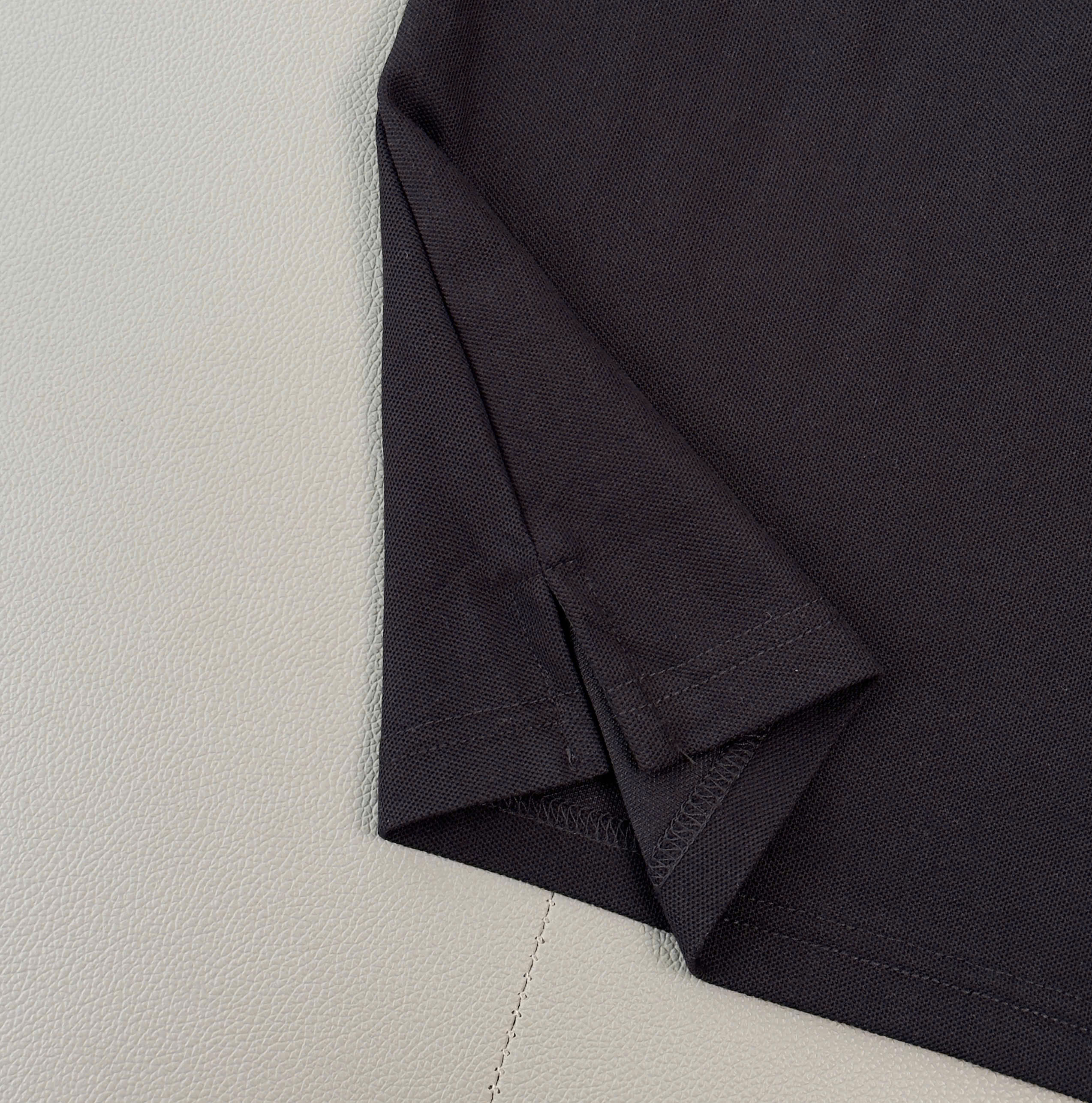 Áo polo Burberry BBR Trắng Đen cổ Nâu check kẻ sọc tay cổ Like Auth M-XXL DDT\Đen