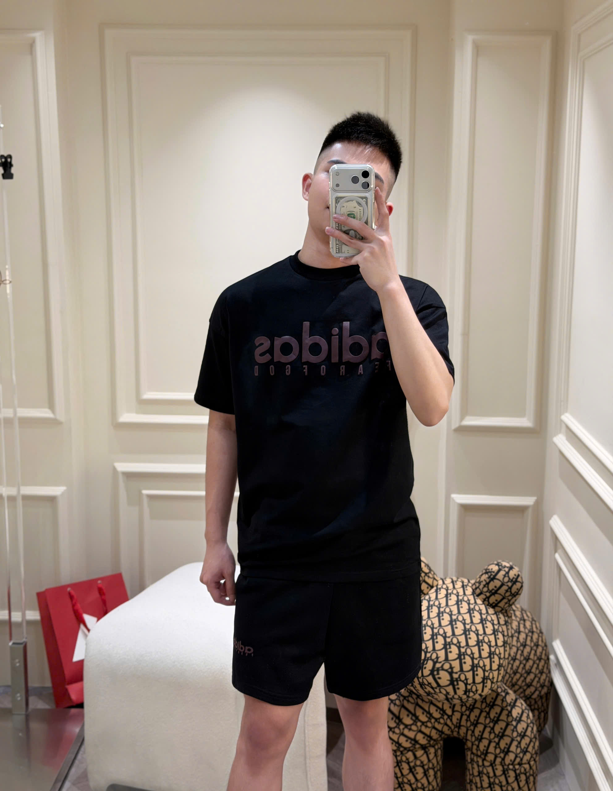 Set bộ hè Adidas Fear Of God logo nổi Like Auth S-XL NV