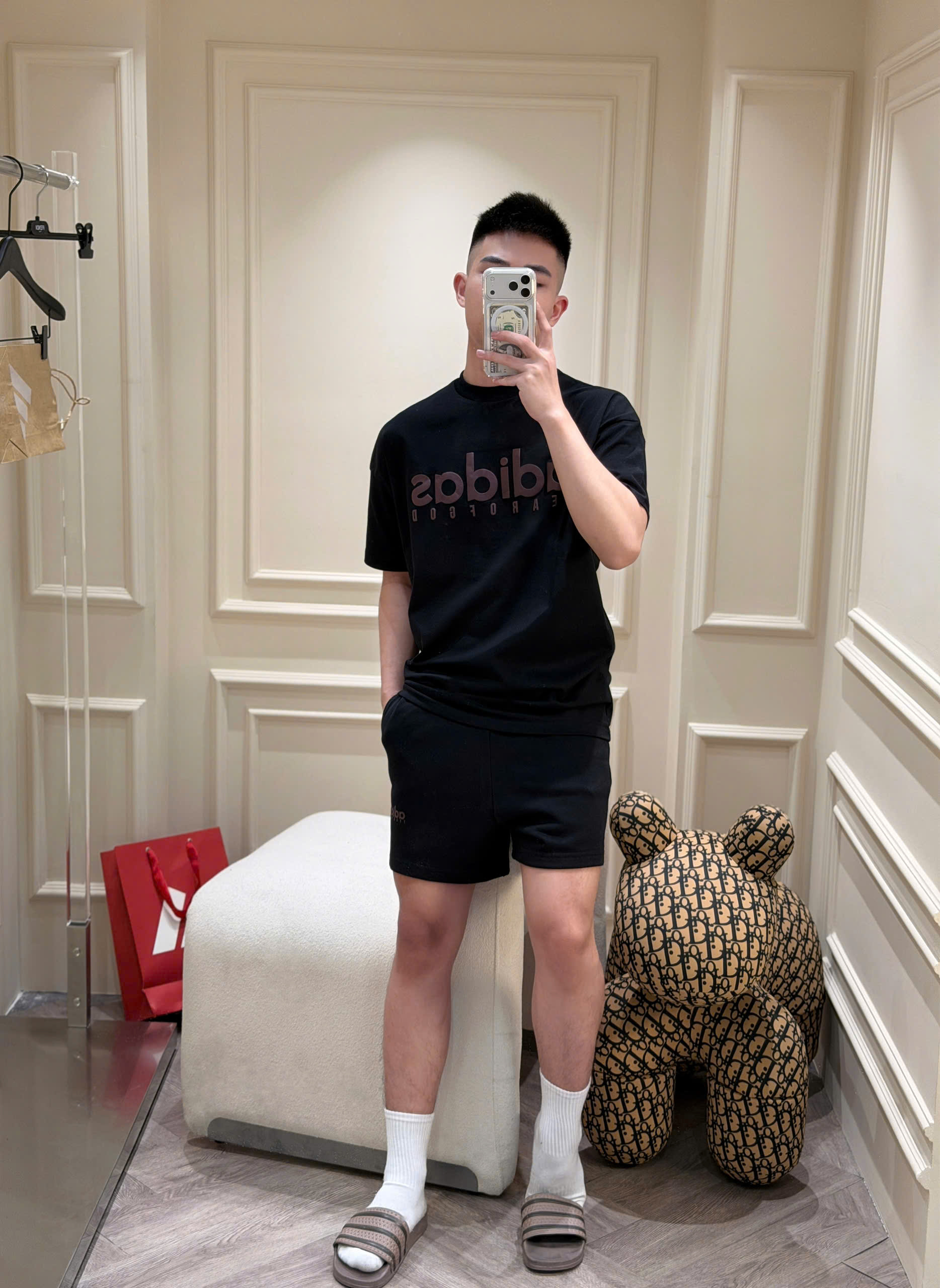 Set bộ hè Adidas Fear Of God logo nổi Like Auth S-XL NV
