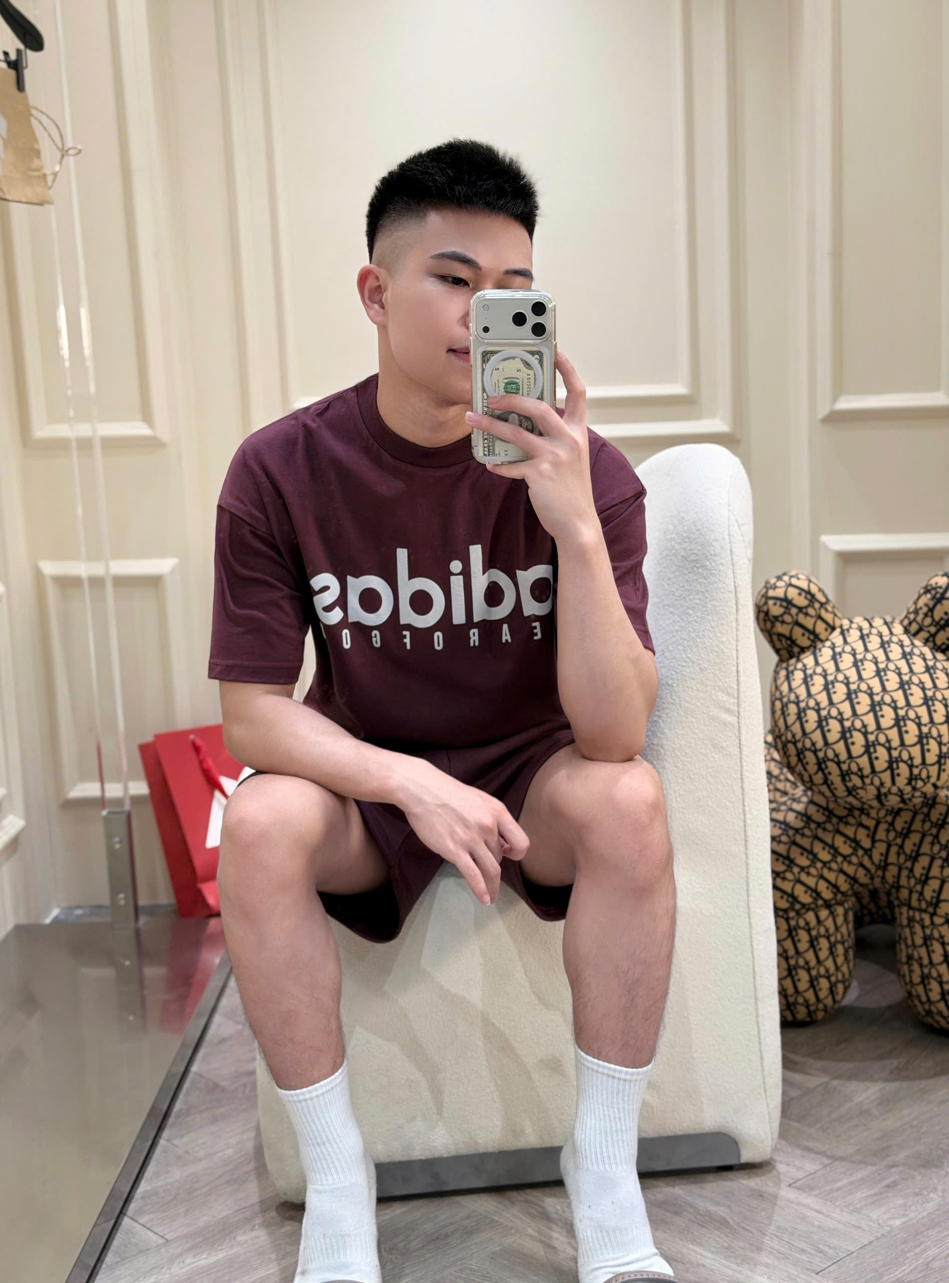 Set bộ hè Adidas Fear Of God logo nổi Like Auth S-XL NV