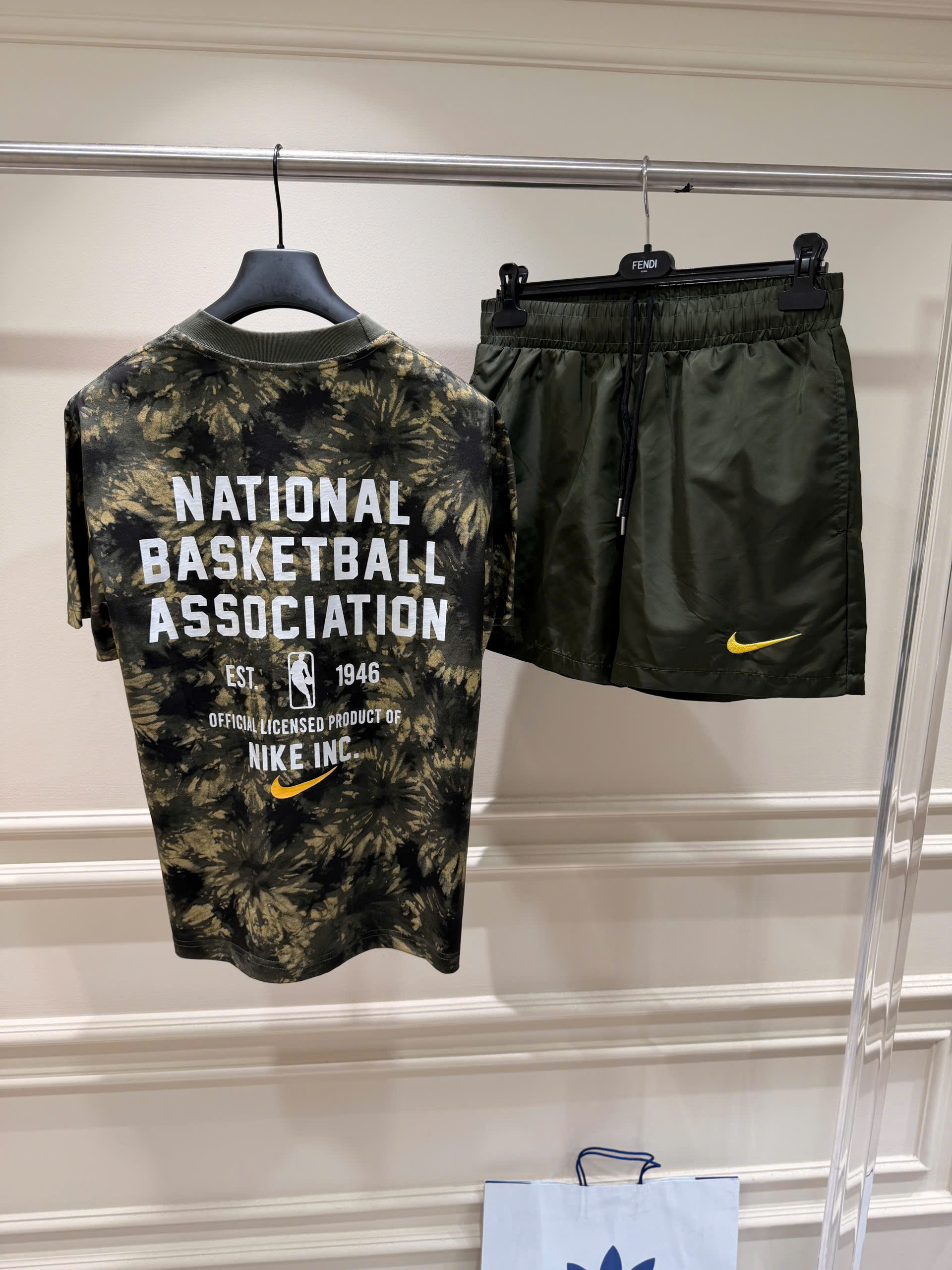 Set bộ thể thao hè Nike loang màu logo nổi Like Auth S-XL NV