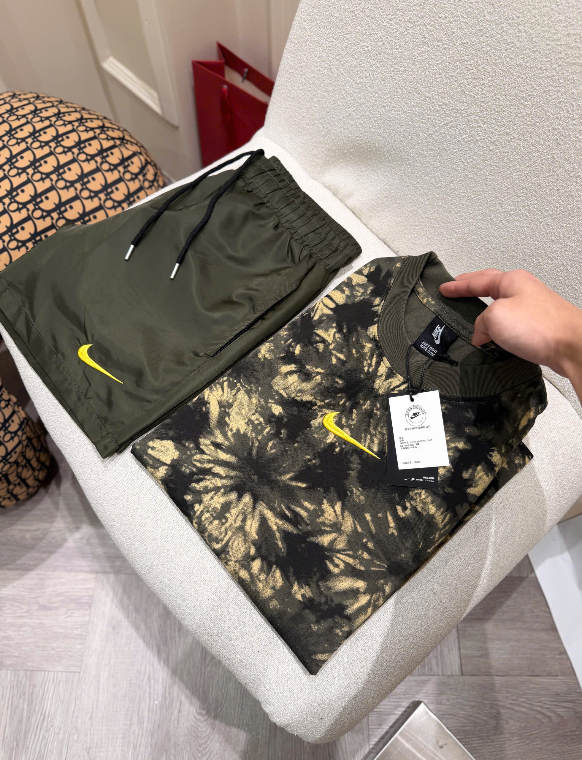 Set bộ thể thao hè Nike loang màu logo nổi Like Auth S-XL NV