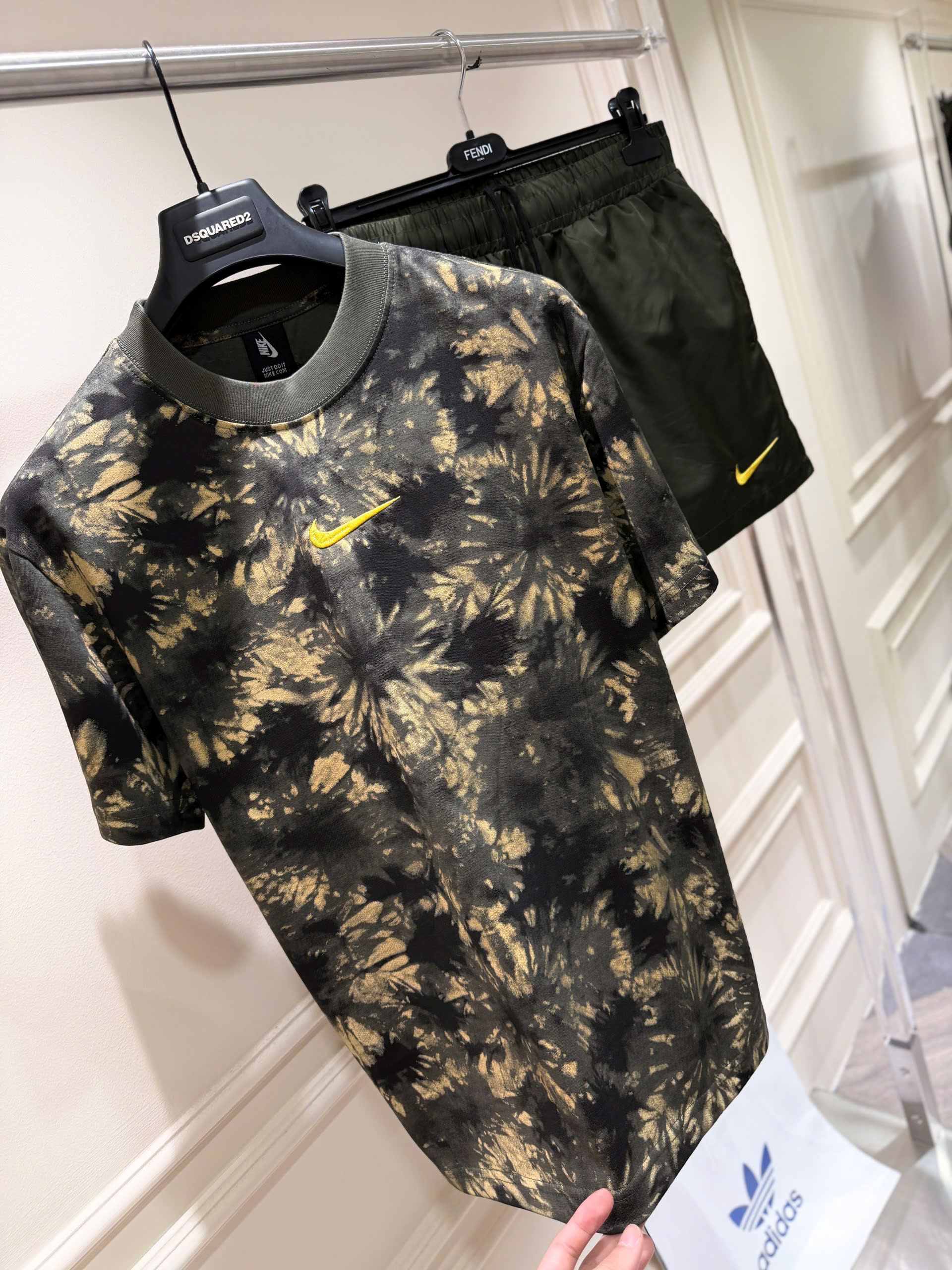 Set bộ thể thao hè Nike loang màu logo nổi Like Auth S-XL NV