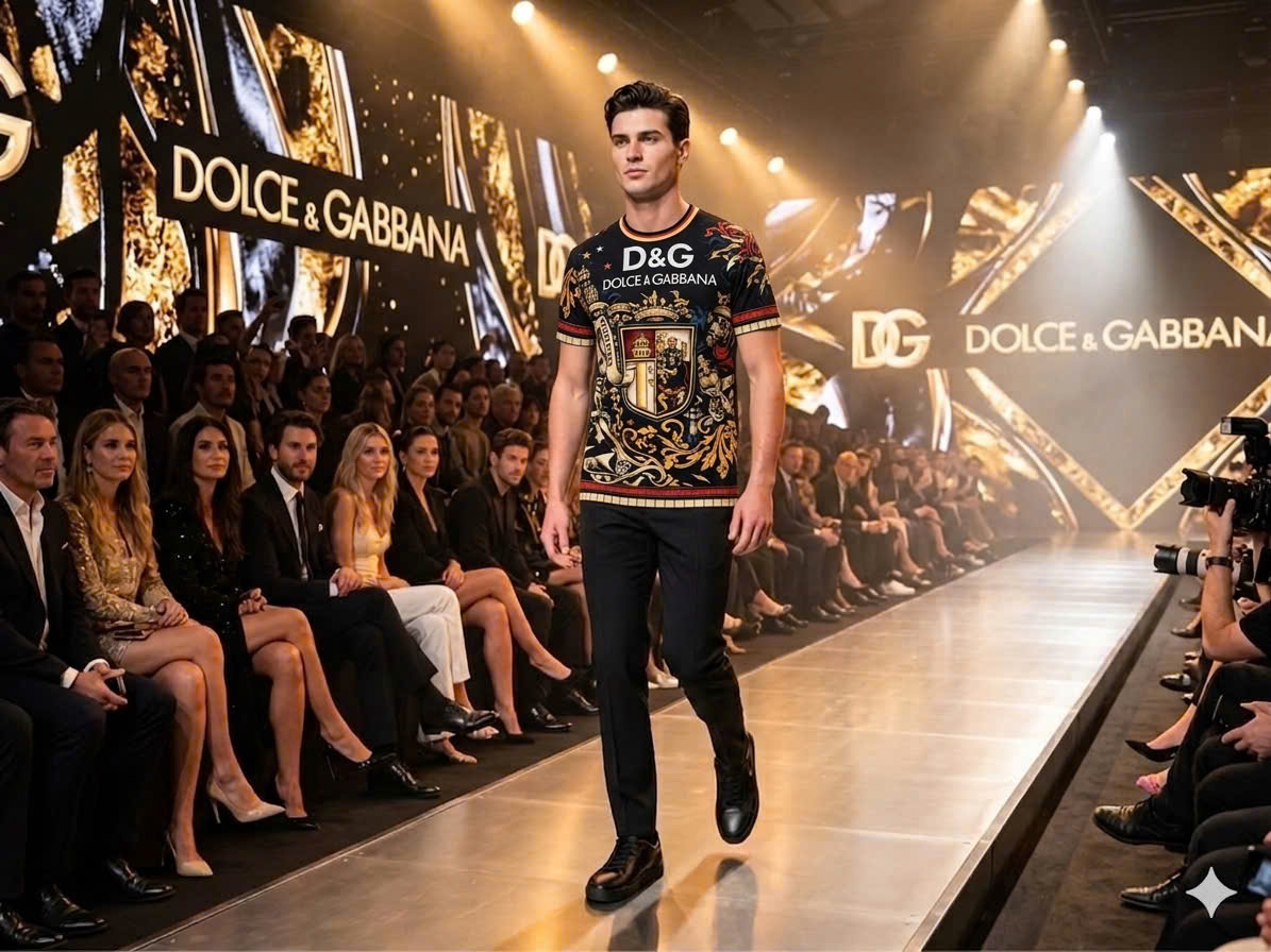 Áo phông T shirt Dolce Gabbana DG hình khiên quý tộc vương miện Like Auth 44-50 MK CD