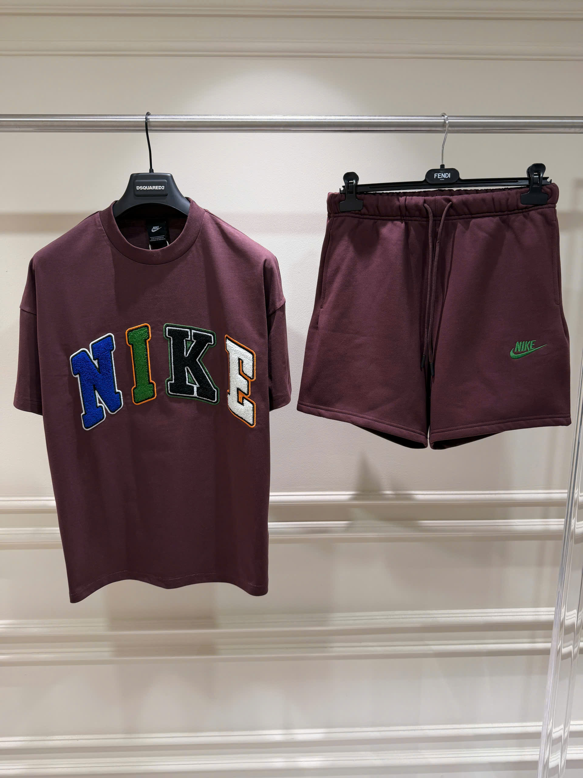 Set bộ thể thao hè Nike Logo wash ngực nhiều màu Like Auth S-XL NV