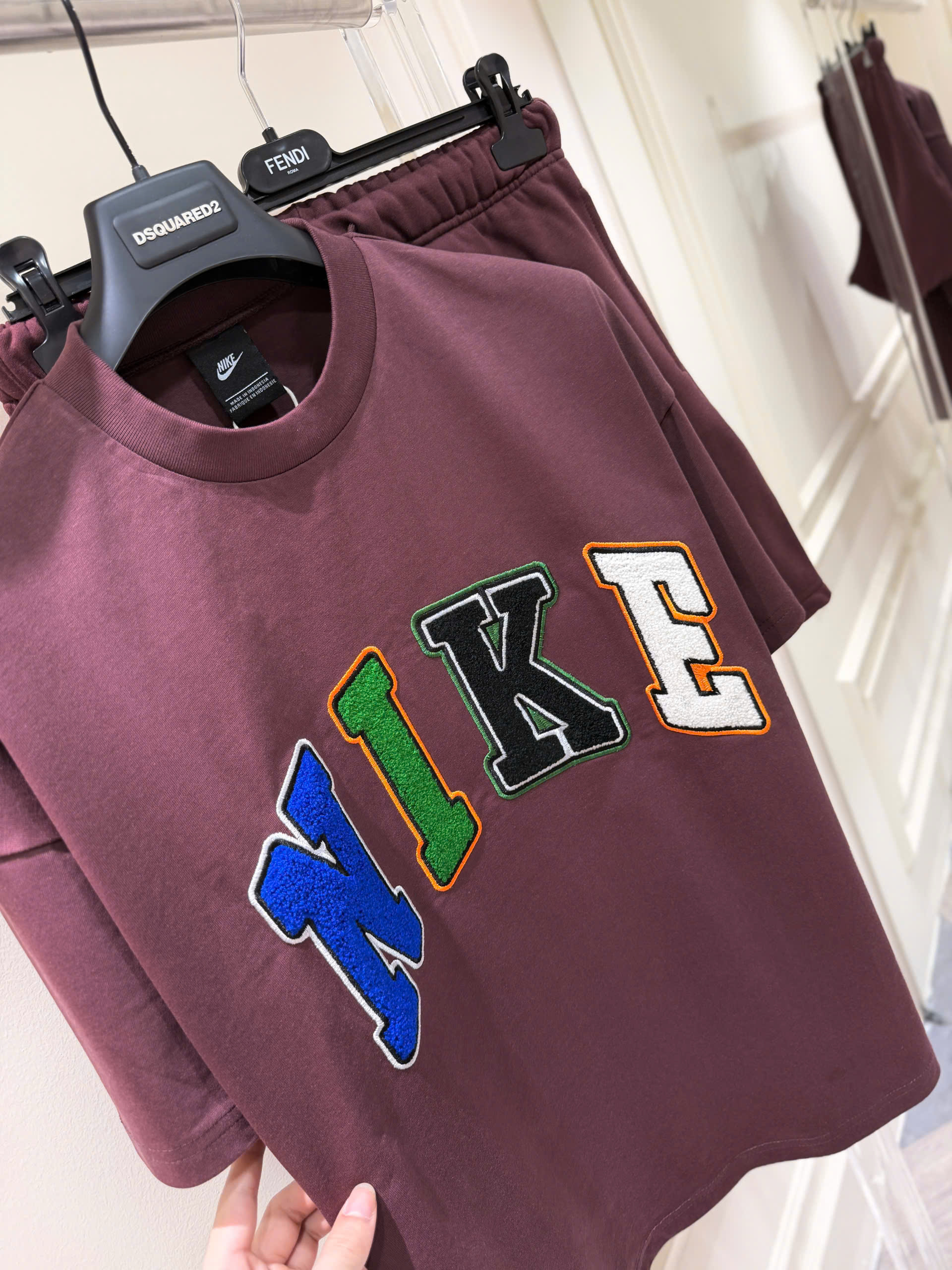 Set bộ thể thao hè Nike Logo wash ngực nhiều màu Like Auth S-XL NV