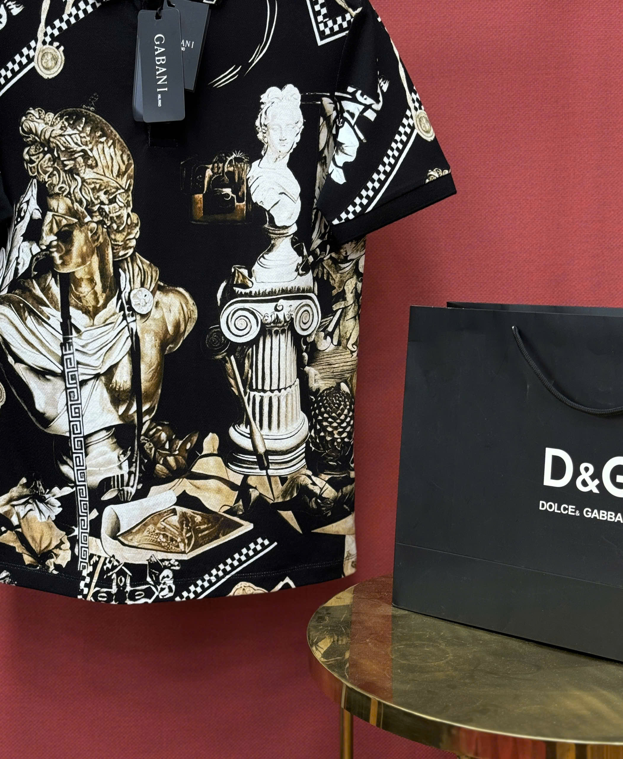 Áo polo Versace VS hình họa tiết tượng thần Apolo Like Auth 44-50 MK